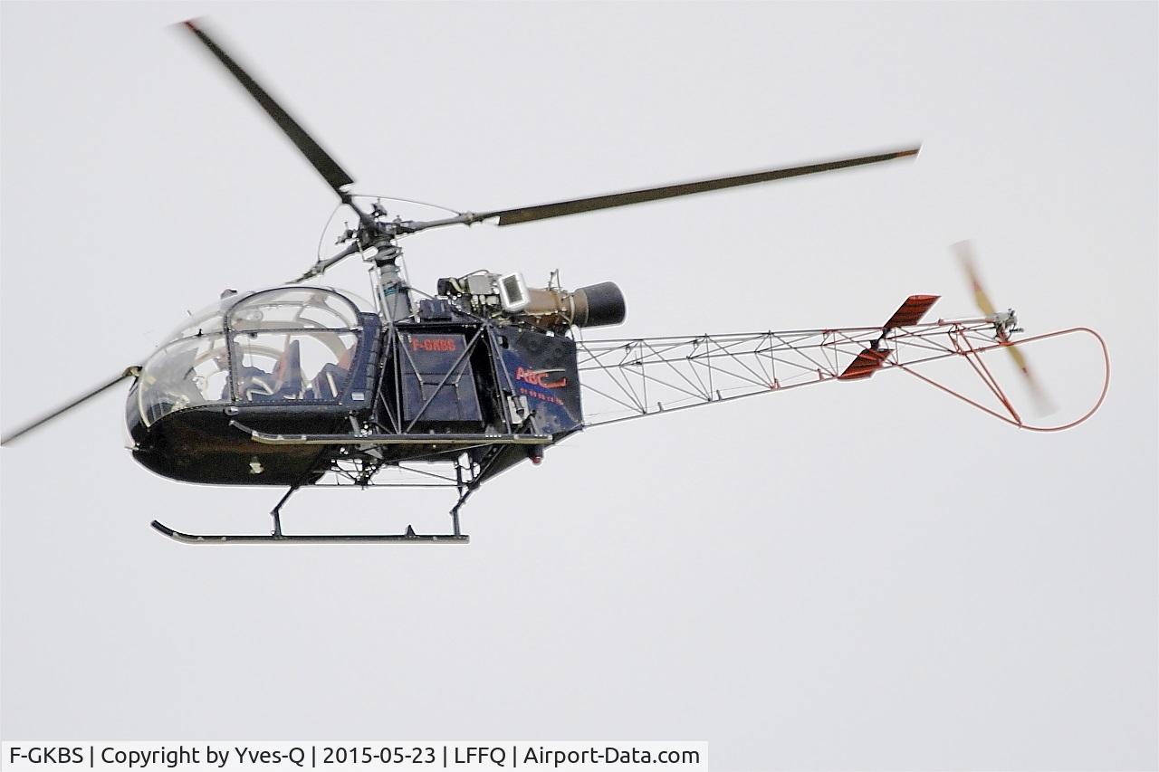 F-GKBS, Eurocopter SE-313B Alouette II C/N 1442, Eurocopter SE-313B Alouette II, La Ferté-Alais airfield (LFFQ) Air show 2015