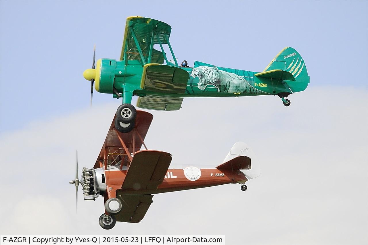 F-AZGR, Boeing N2S-3 Kaydet (B75N1) C/N 75-2650, Boeing N2S-3 Kaydet (B75N1), On display, La Ferté-Alais airfield (LFFQ) Airshow 2015