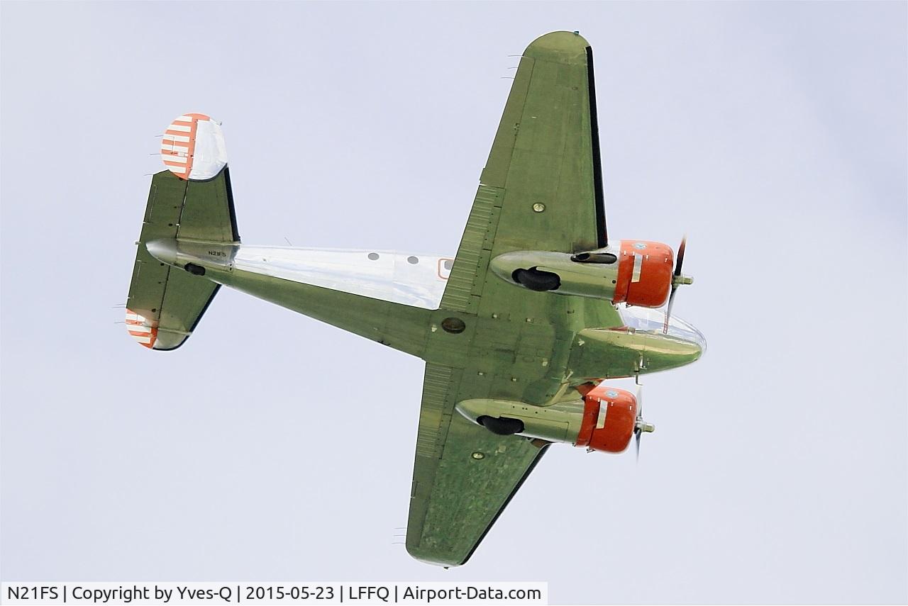 N21FS, 1952 Beech Expeditor 3NM C/N CA-138, Beech 3NM, On display, La Ferté-Alais (LFFQ) Air show 2015