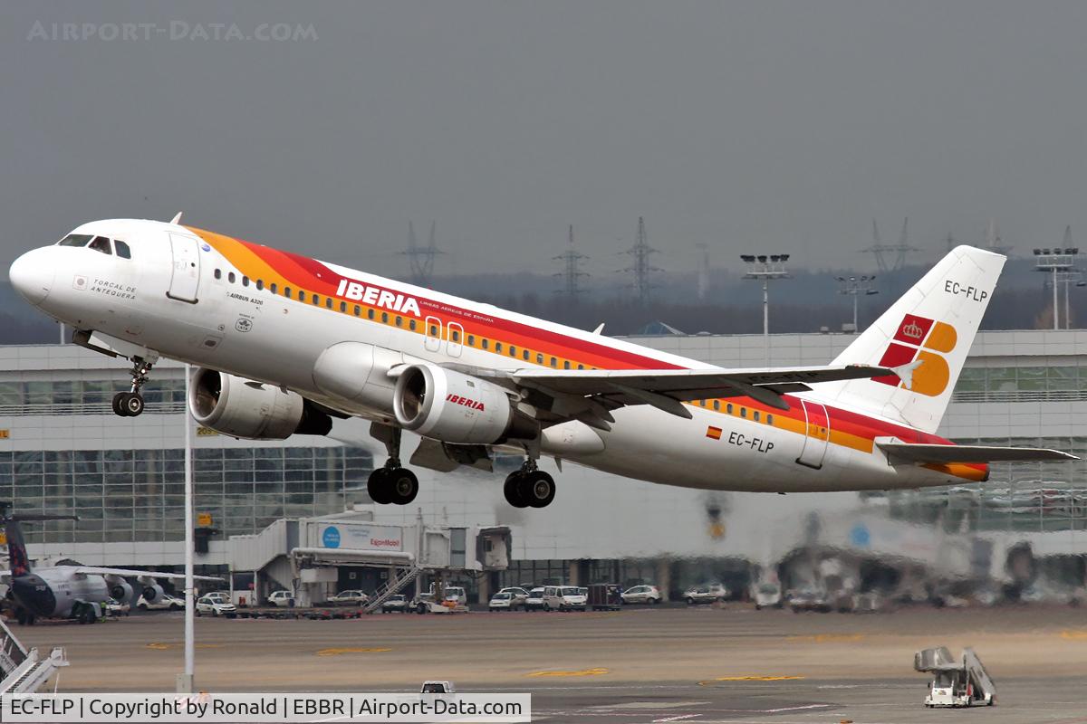 EC-FLP, 1991 Airbus A320-211 C/N 266, at bru