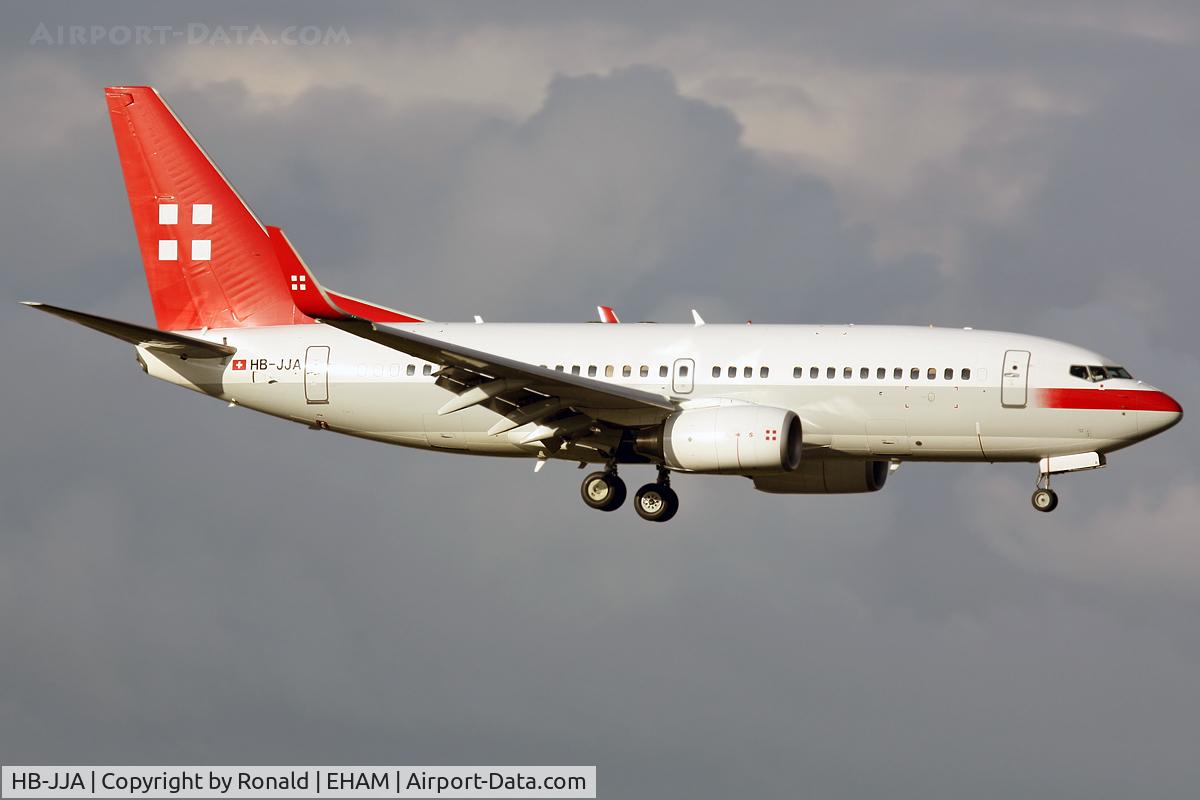 HB-JJA, 2005 Boeing 737-7AK BBJ C/N 34303, at spl