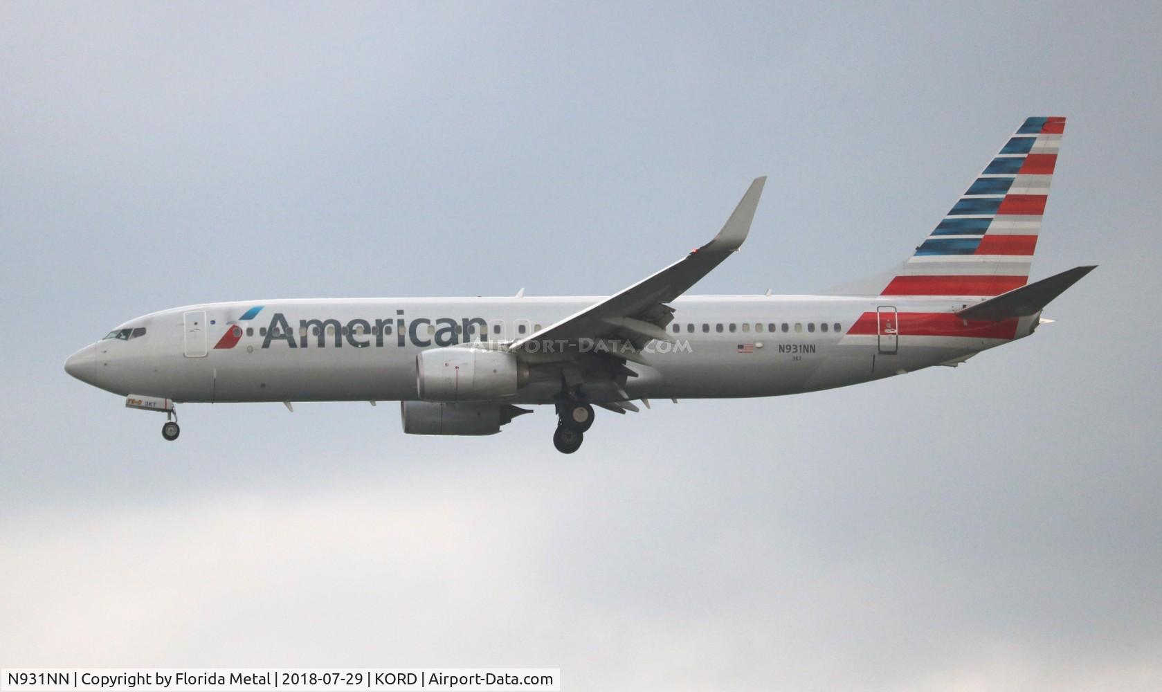 N931NN, 2013 Boeing 737-823 C/N 33230, ORD spotting 2018