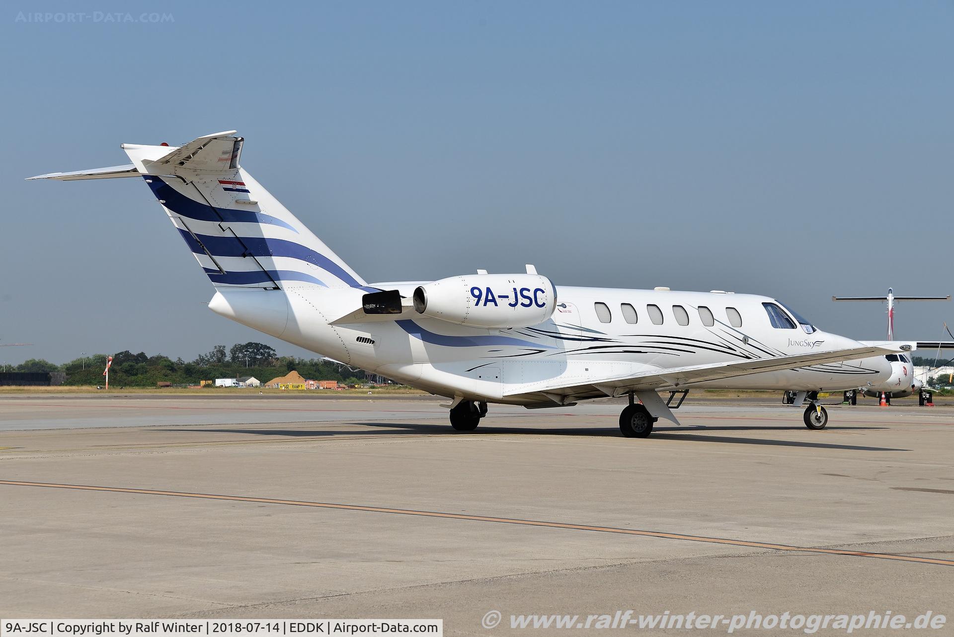 9A-JSC, 2001 Cessna 525A CitationJet CJ2 C/N 525A-0049, Cessna 525A CitationJet CJ2 - JSY Jung Sky - 525A0049 - 9A-JSC - 14.07.2018 - CGN