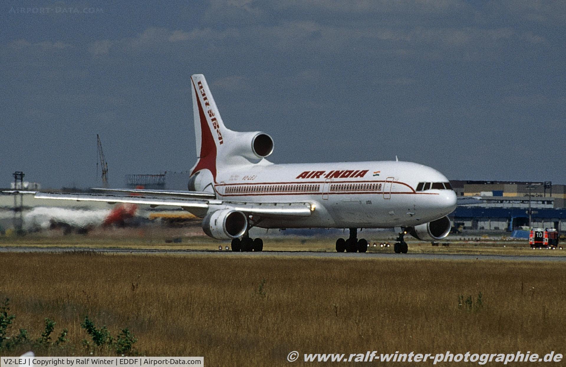 V2-LEJ, 1983 Lockheed L-1011-385-3 TriStar 500 C/N 193H-1246, Lockheed L1011-385-3 TriStar 500 - AI AIC Air India - 193H-1246 - V2-LEJ - 1997 - FRA
