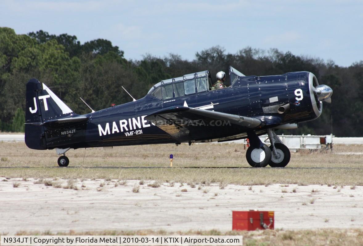 N934JT, 1942 North American SNJ-4 Texan C/N 88-12858, TICO 2010