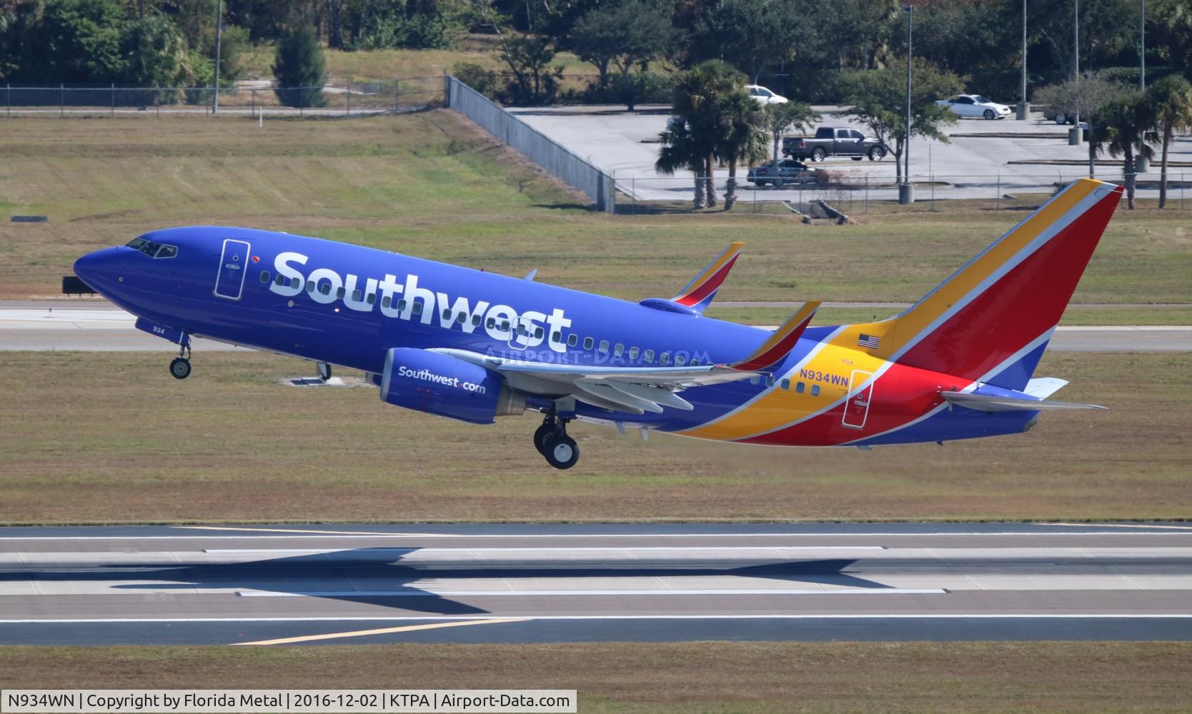 N934WN, 2009 Boeing 737-7H4 C/N 36642, TPA spotting 2016