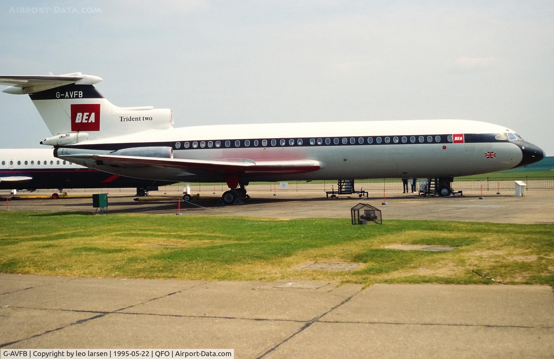 G-AVFB, 1967 Hawker Siddeley HS-121 Trident 2E C/N 2141, Duxford 22.5.1995