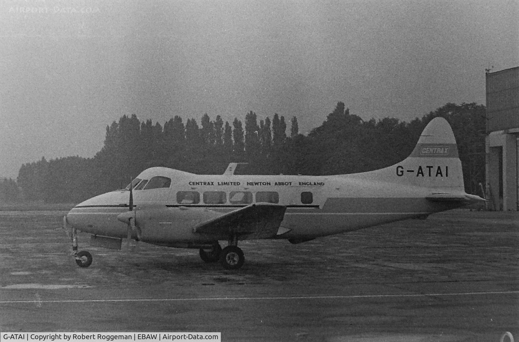G-ATAI, 1965 De Havilland DH-104 Dove 8 C/N 04538, MID 1960's.CENTRAX LIMITED NEWTON ABBOT ENGLAND.
