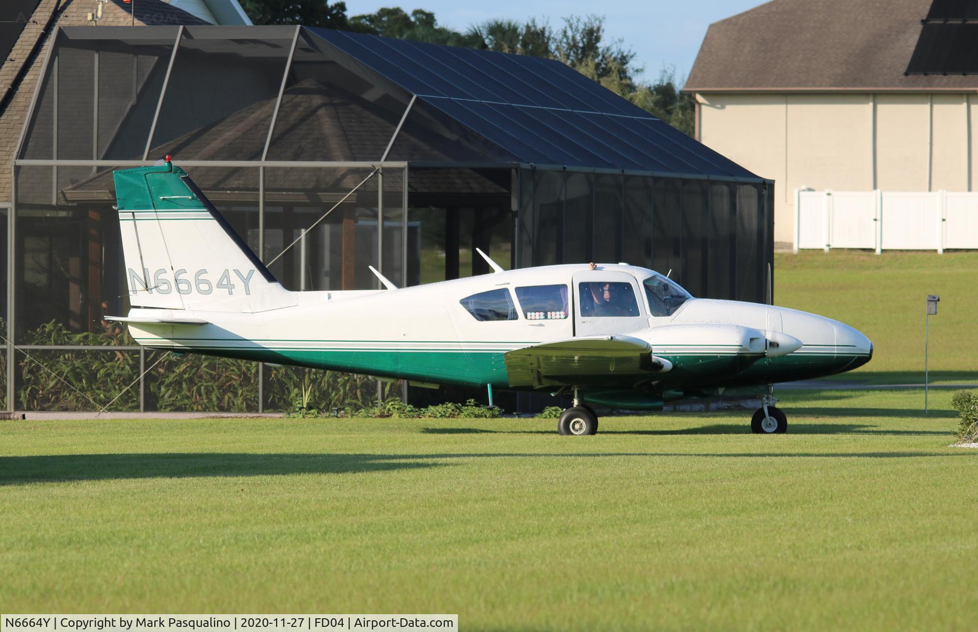 N6664Y, 1968 Piper PA-23-250 C/N 27-3980, Piper PA-23-250