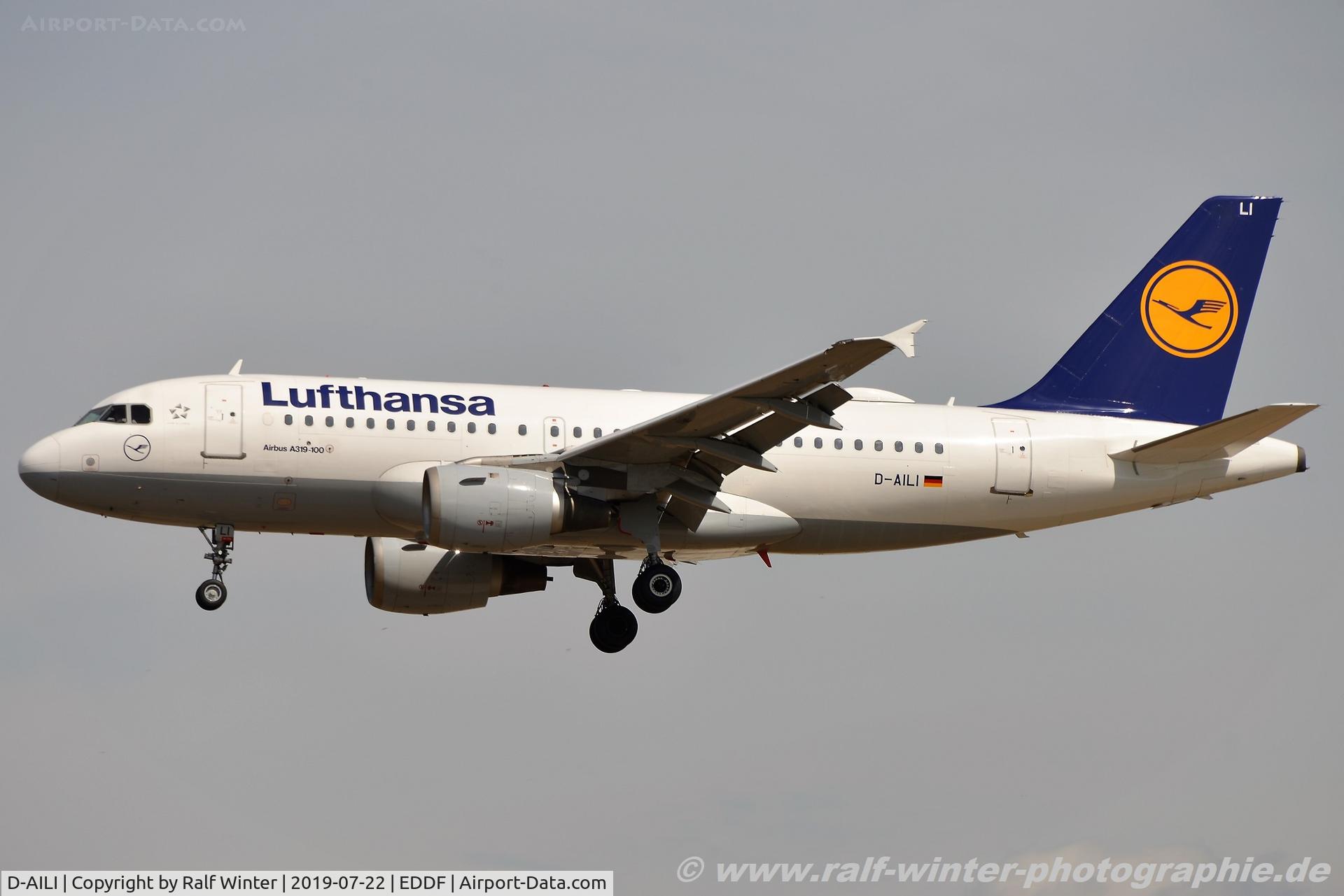 D-AILI, 1997 Airbus A319-114 C/N 651, Airbus A319-114 - LH DLH Lufthansa 'Ingolstadt' - 651 - D-AILI - 22.07.2019 - FRA