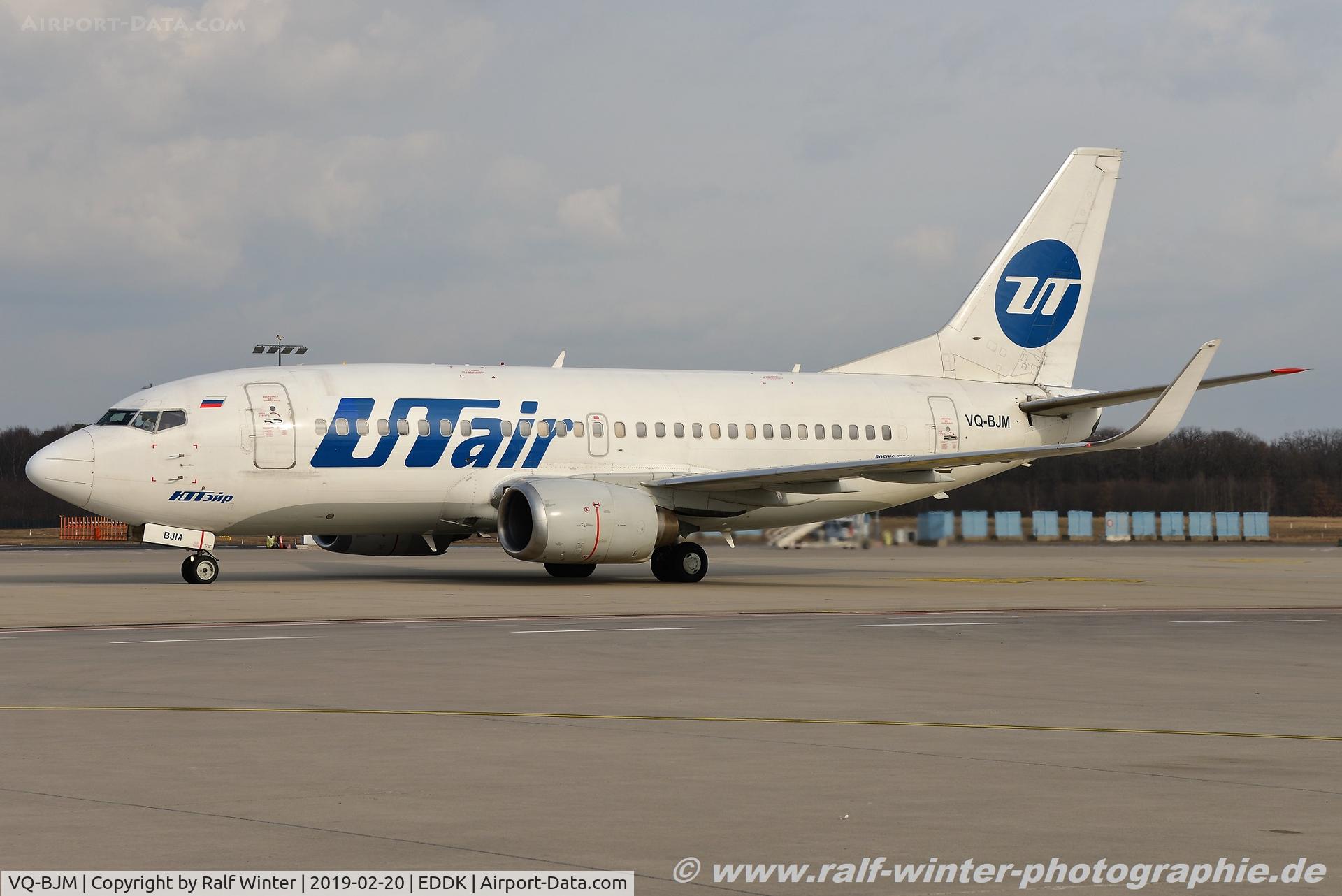 VQ-BJM, 1997 Boeing 737-524 C/N 28912, Boeing 737-524 - UT UTA UTair - 28912 - VQ-BJM - 20.02.2019 - CGN