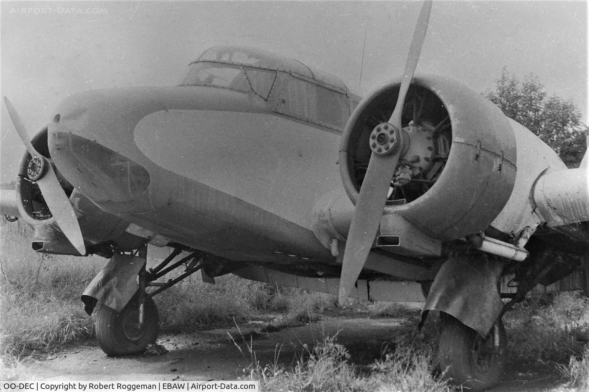 OO-DEC, Airspeed AS.40 Oxford II C/N 4771, MID 1960's.DERELICT.