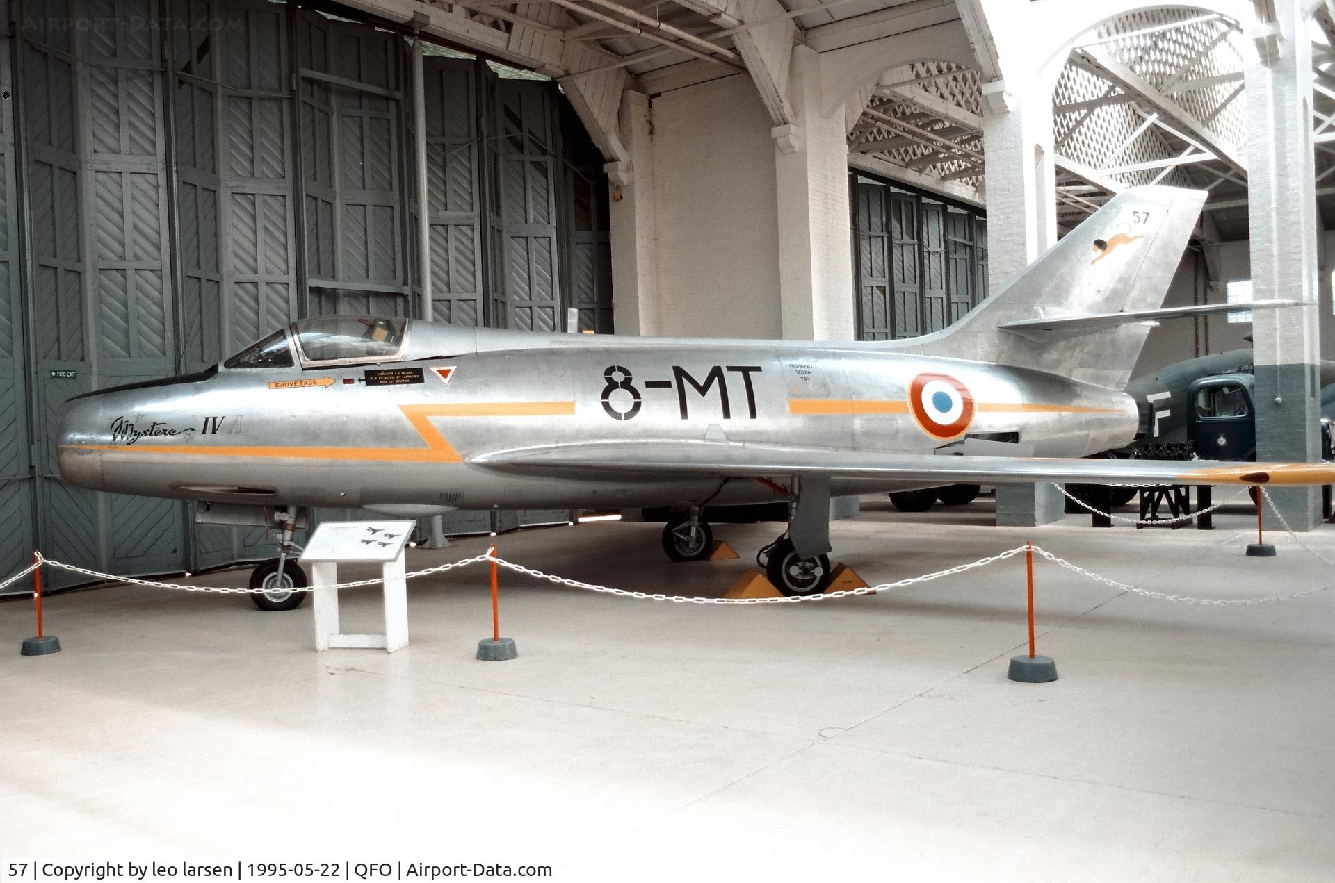 57, Dassault MD-454 Mystère IVA C/N 57, Duxford 22.5.1995