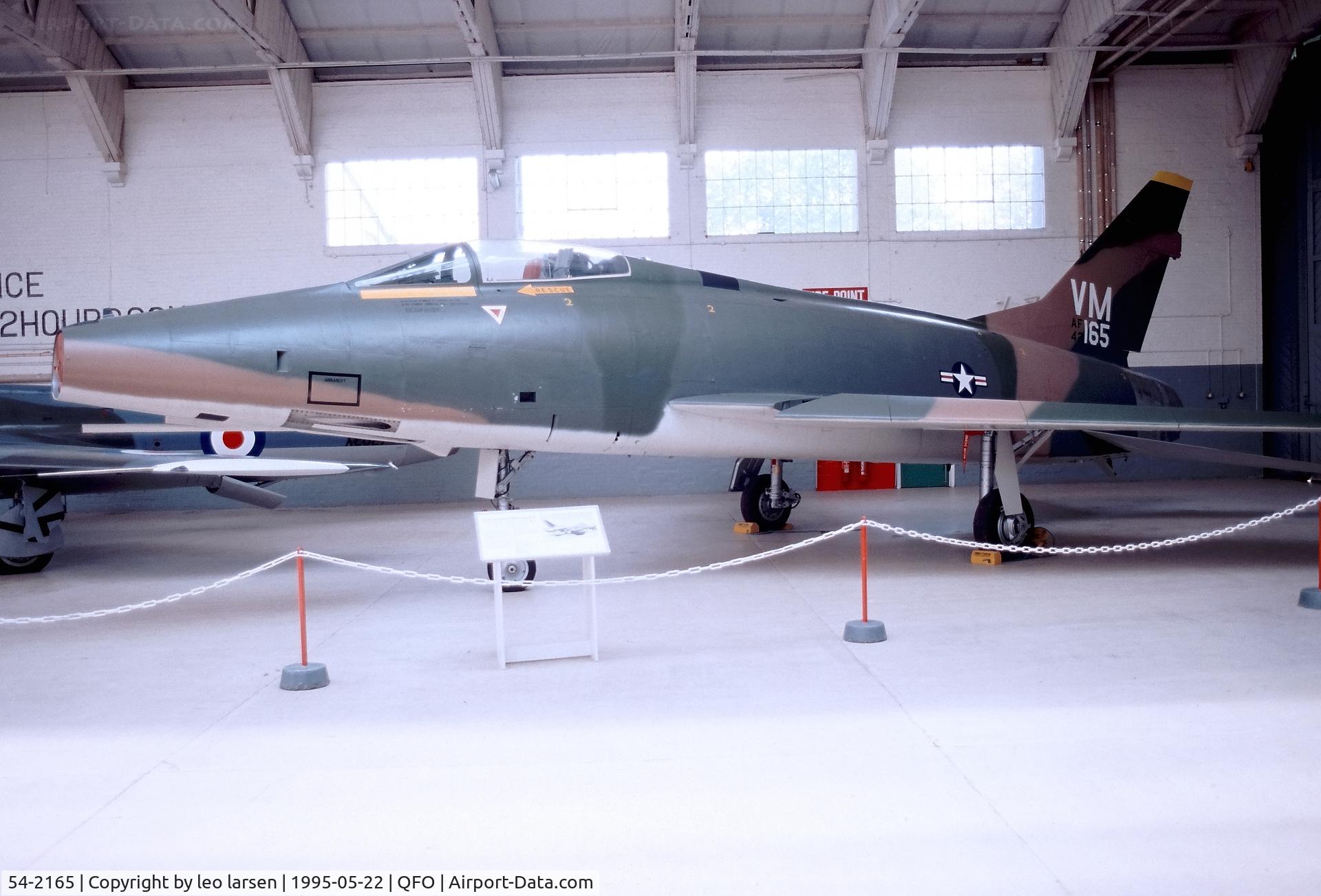 54-2165, North American F-100D Super Sabre C/N 223-45, Duxford 22.5.1995