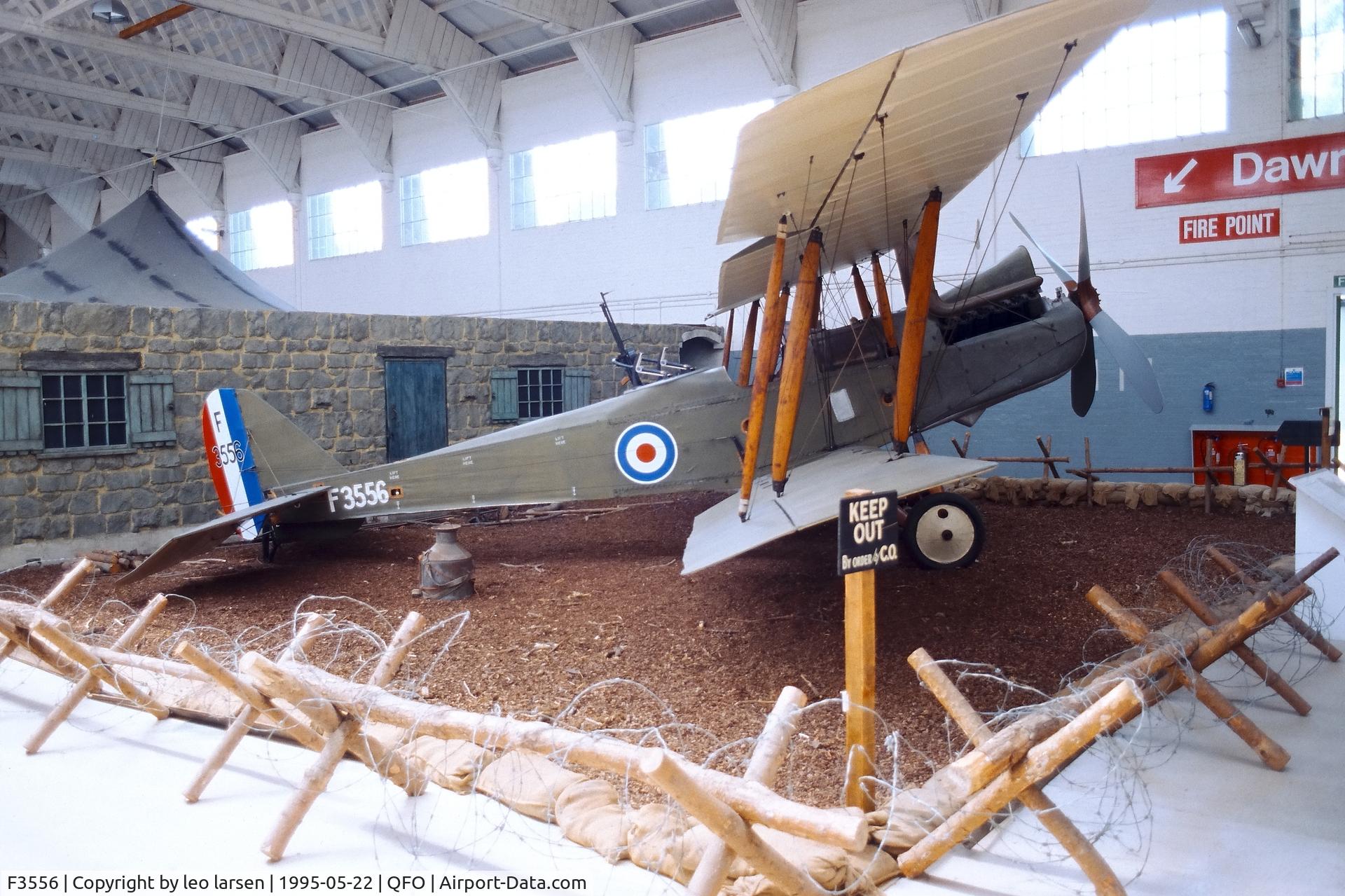 F3556, 1918 Royal Aircraft Factory RE-8 C/N Not found F3556, Duxford 22.5.1995