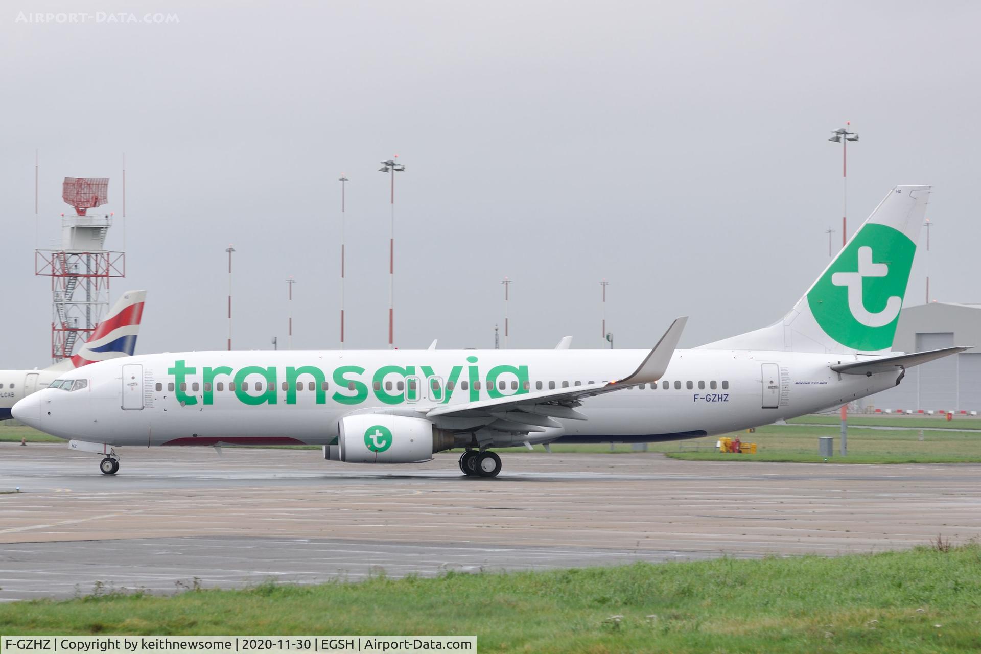 F-GZHZ, 2006 Boeing 737-85P C/N 33977, Leaving Norwich for Paris, Orly. Later to return with minor pressurisation problem.