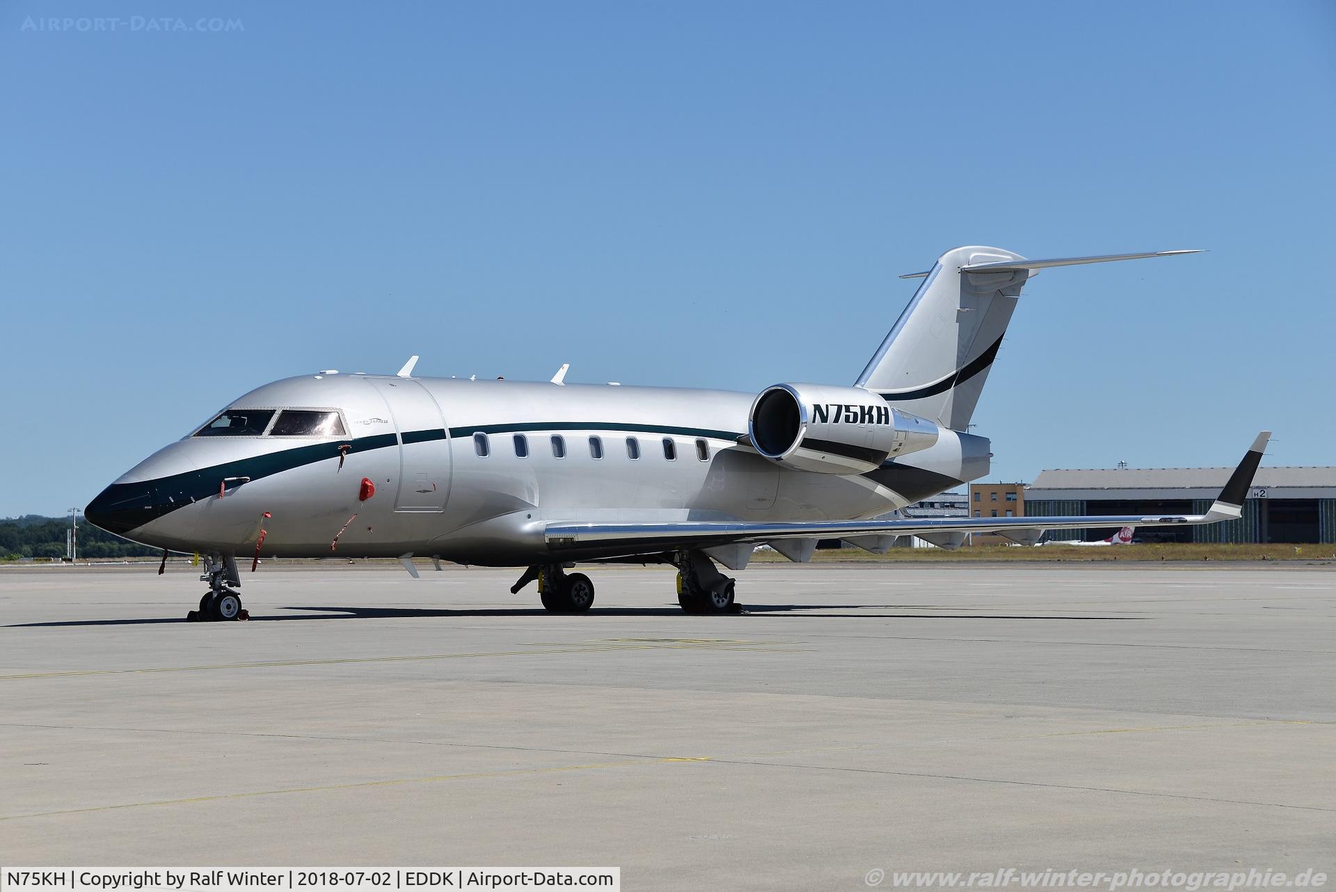 N75KH, 2002 Bombardier Challenger 604 (CL-600-2B16) C/N 5550, Bombardier CL-600-2B16 Challenger 604 - 75 Express - 5550 - N75KH - 02.07.2018 - CGN