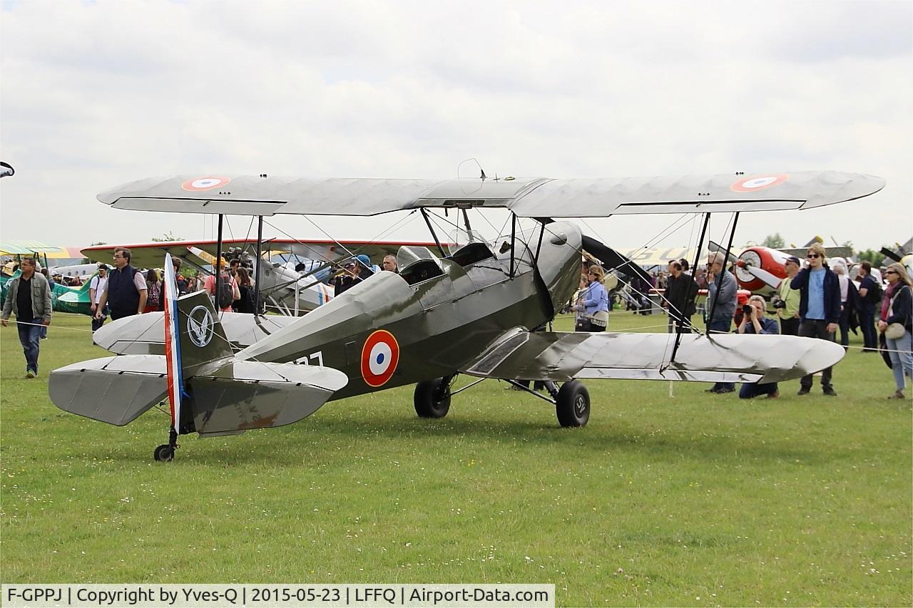 F-GPPJ, Stampe-Vertongen SV-4C C/N 1113, Stampe-Vertongen SV-4C, Static display, La Ferté-Alais Airfield (LFFQ) Air show 2015