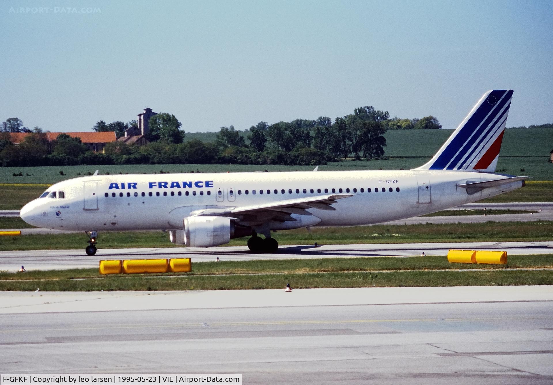 F-GFKF, 1988 Airbus A320-111 C/N 0020, Vienna 23.5.1995