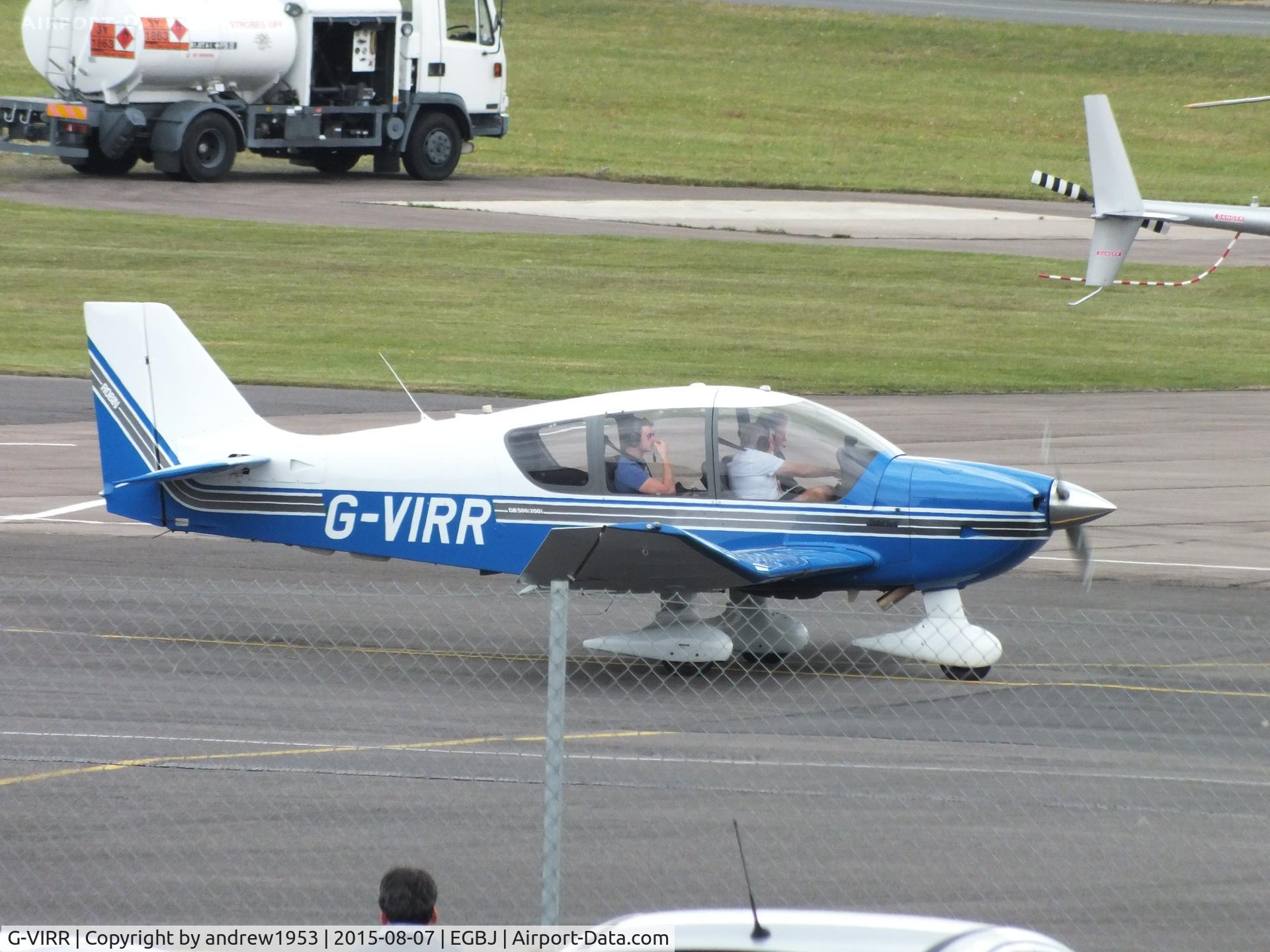 G-VIRR, 2001 Robin DR-400-500 President C/N 31, G-VIRR at Gloucestershire Airport.
