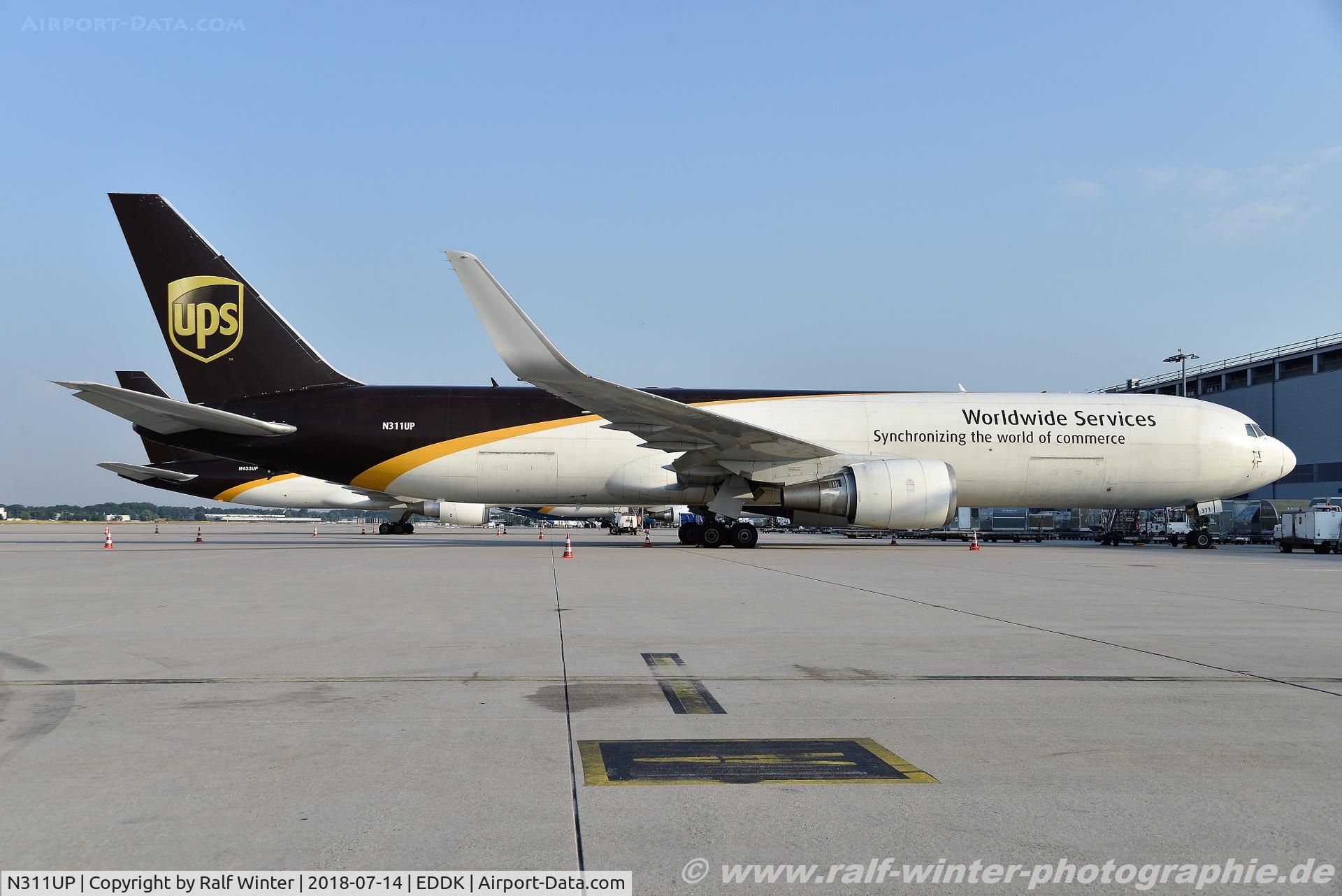N311UP, 1996 Boeing 767-34AF C/N 27741, Boeing 767-34AF - 5X UPS United Parcel Service - 27741 - N311UP - 14.07.2018 - CGN