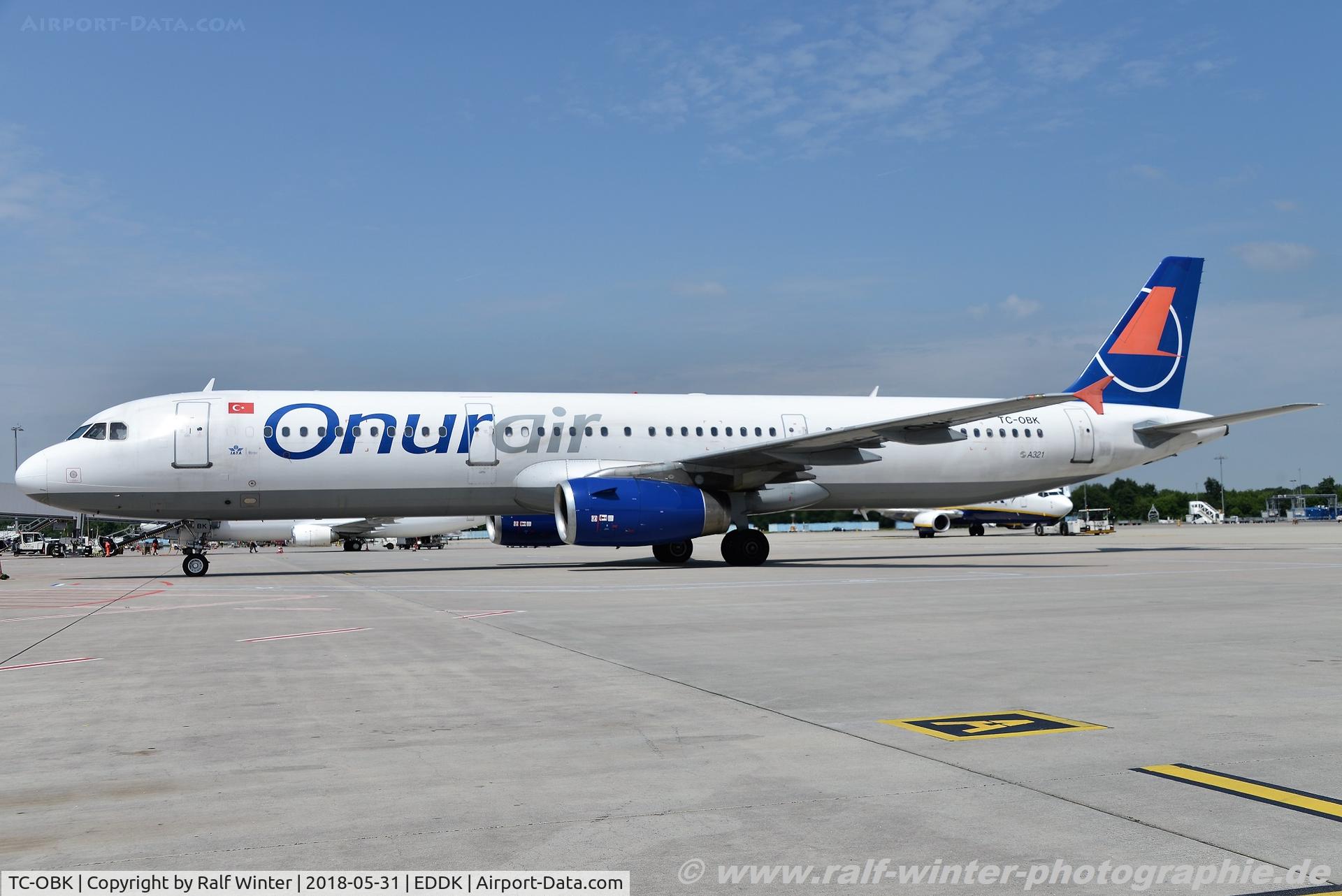 TC-OBK, 1998 Airbus A321-231 C/N 792, Airbus A321-231 - 8Q OHY Onur Air 'Rana' - 792 - TC-OBK - 31.05.2018 - CGN