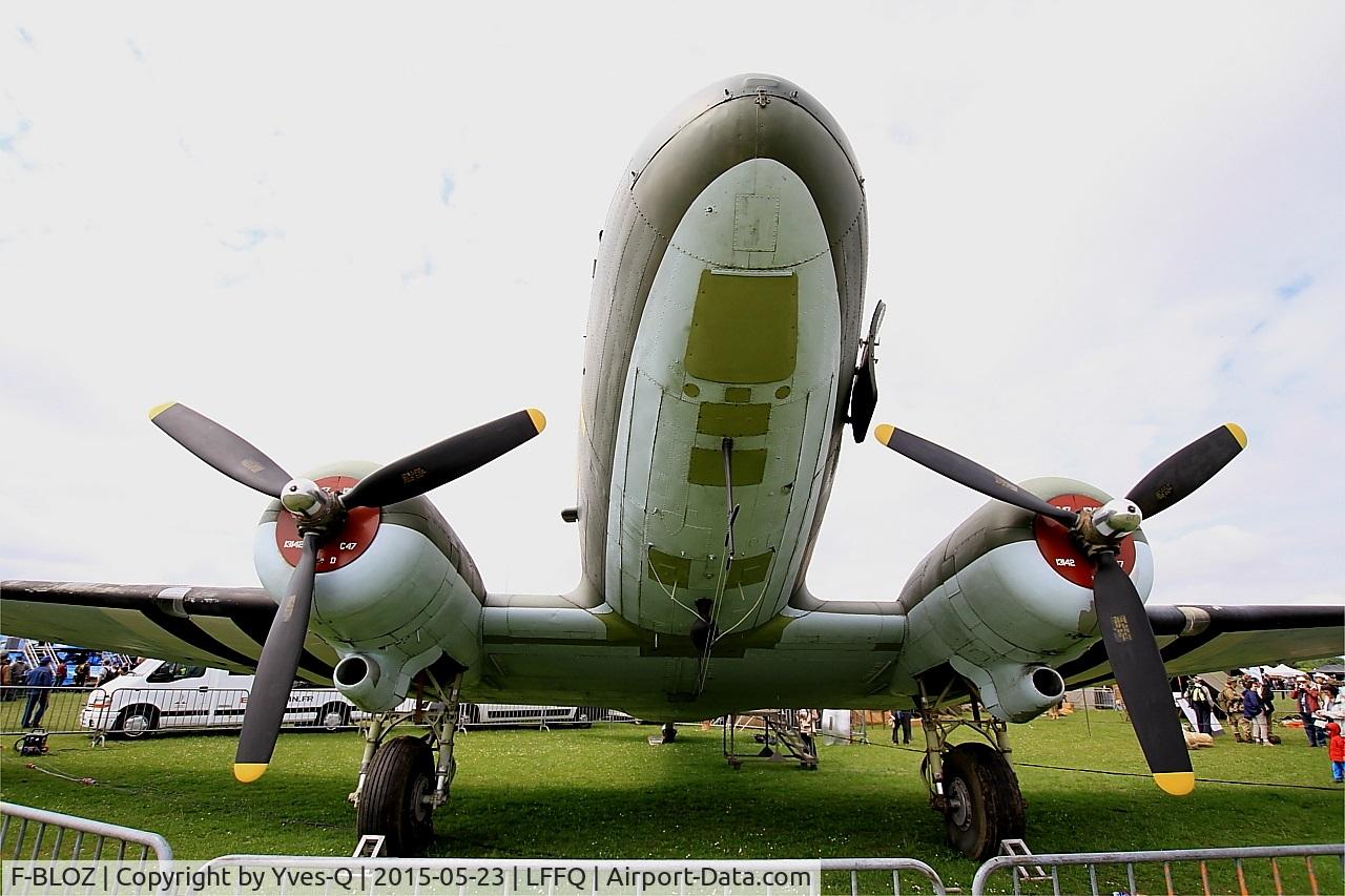 F-BLOZ, 1942 Douglas DC3C-S1C3G (C-47A-20-DK) C/N 13142, Douglas C-47A, Under restoration, La Ferté-Alais (LFFQ) air show 2015