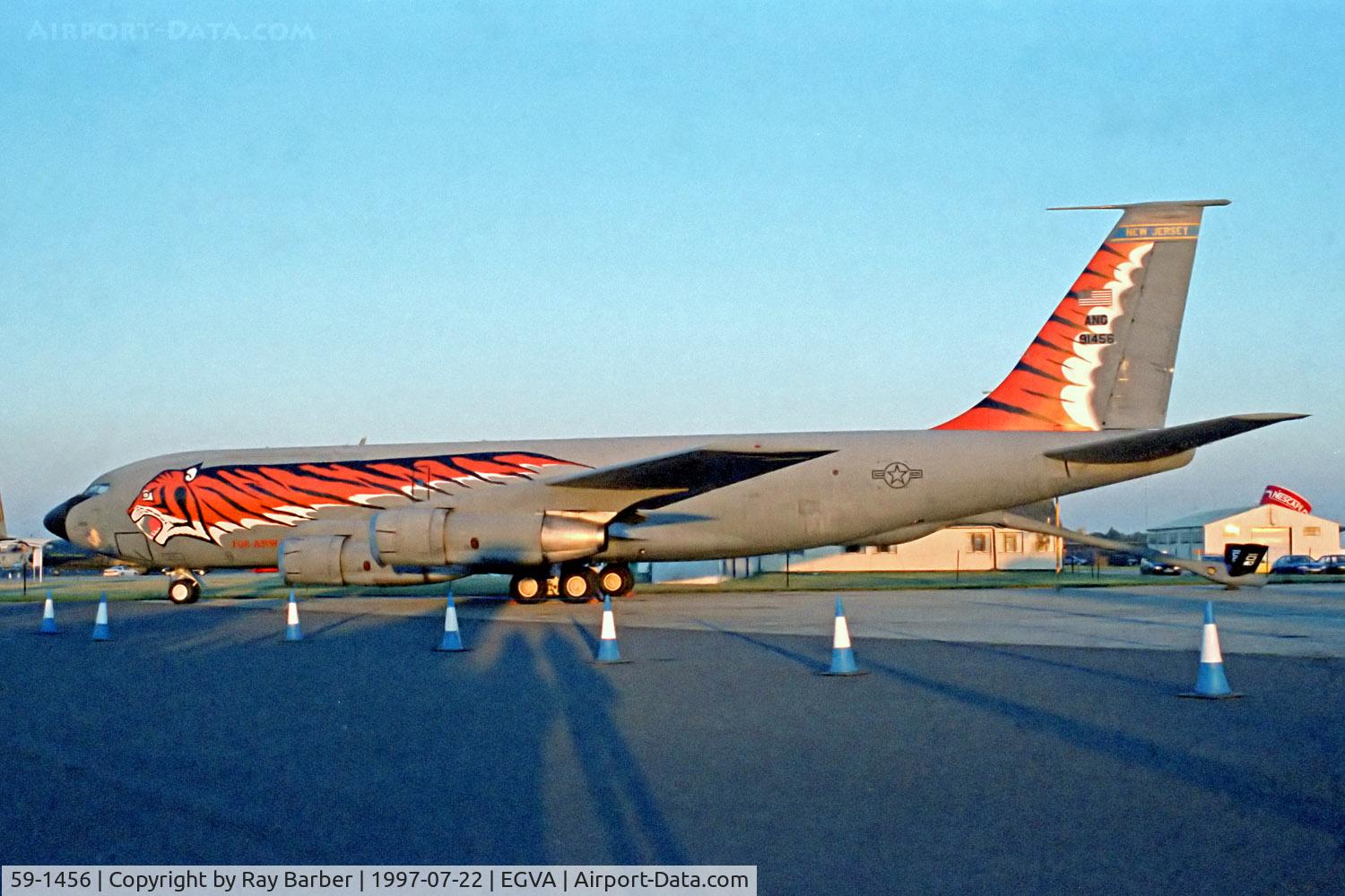 59-1456, 1959 Boeing KC-135E Stratotanker C/N 17944, 59-1456   (91456) Boeing KC-135E Stratotanker [17944] (United States Air Force) RAF Fairford~G @ 22/07/1997