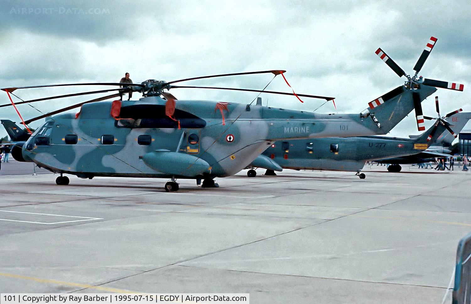 101, Aérospatiale SA-321G Super Frelon C/N 101, 101   Aerospatiale SA.321G Super Frelon [101] (French Navy} RNAS Yeovilton~G 15/07/1995