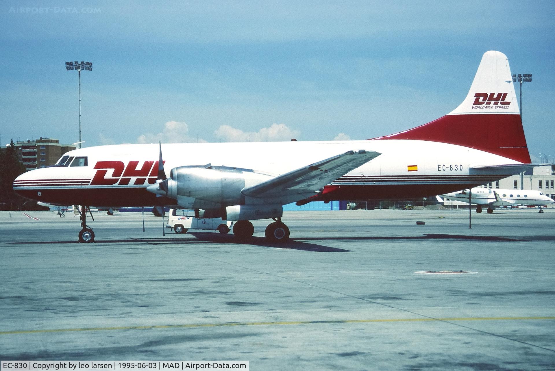 EC-830, 1957 Convair 580(F) C/N 458/111, Madrid 3.6.1995
