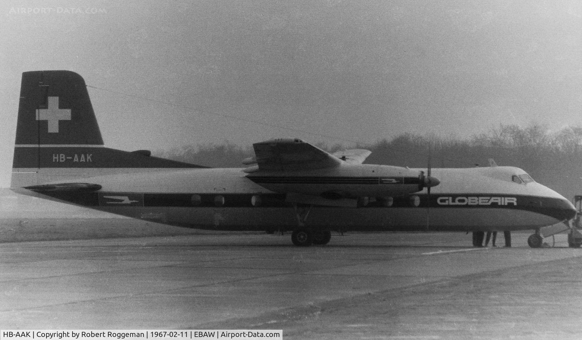 HB-AAK, 1964 Handley Page HPR-7 Herald 210 C/N 173, GLOBEAIR.