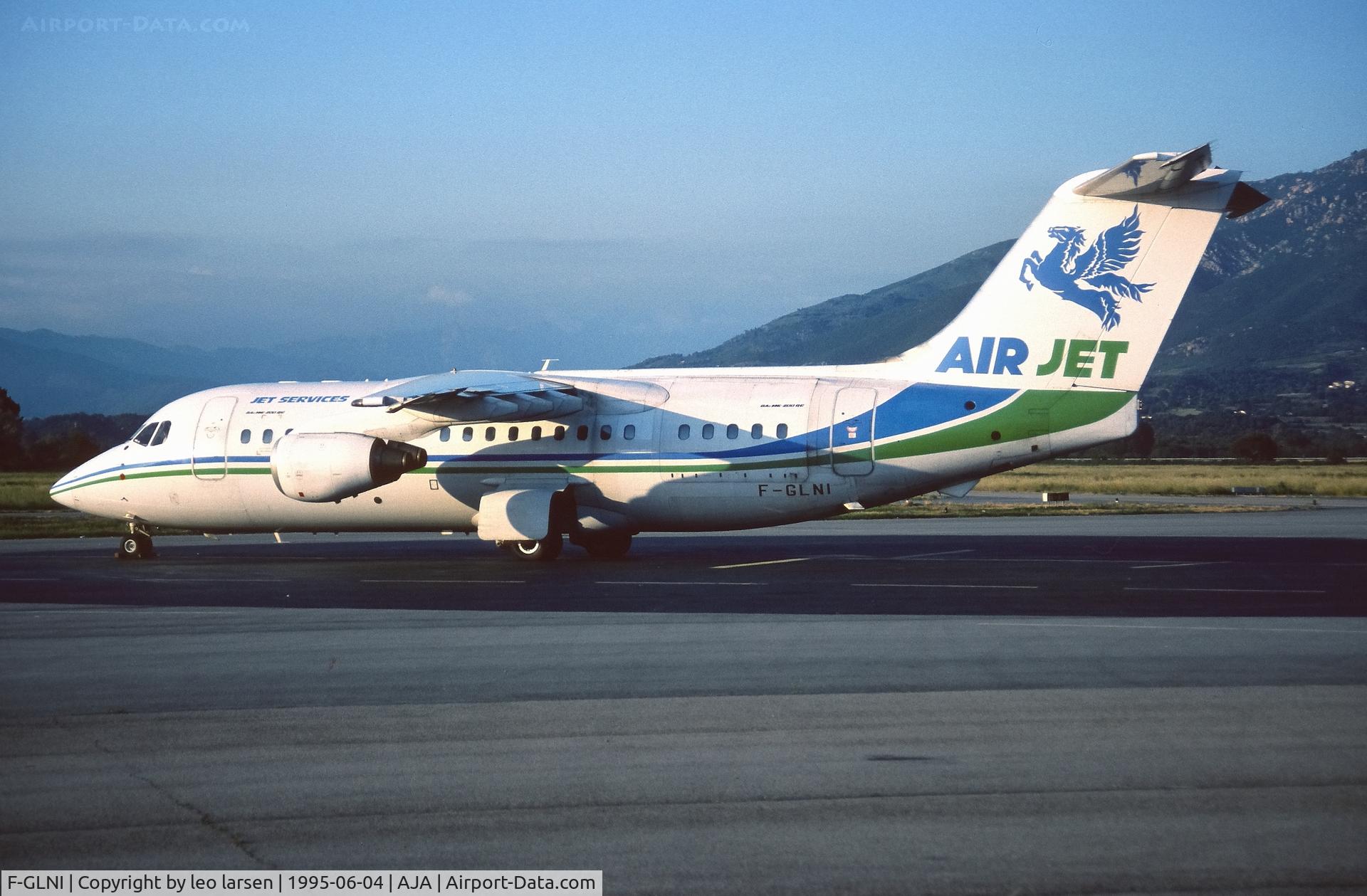 F-GLNI, 1991 British Aerospace BAe.146-200QC Quick Change C/N E2188, Ajaccio 4.6.1995