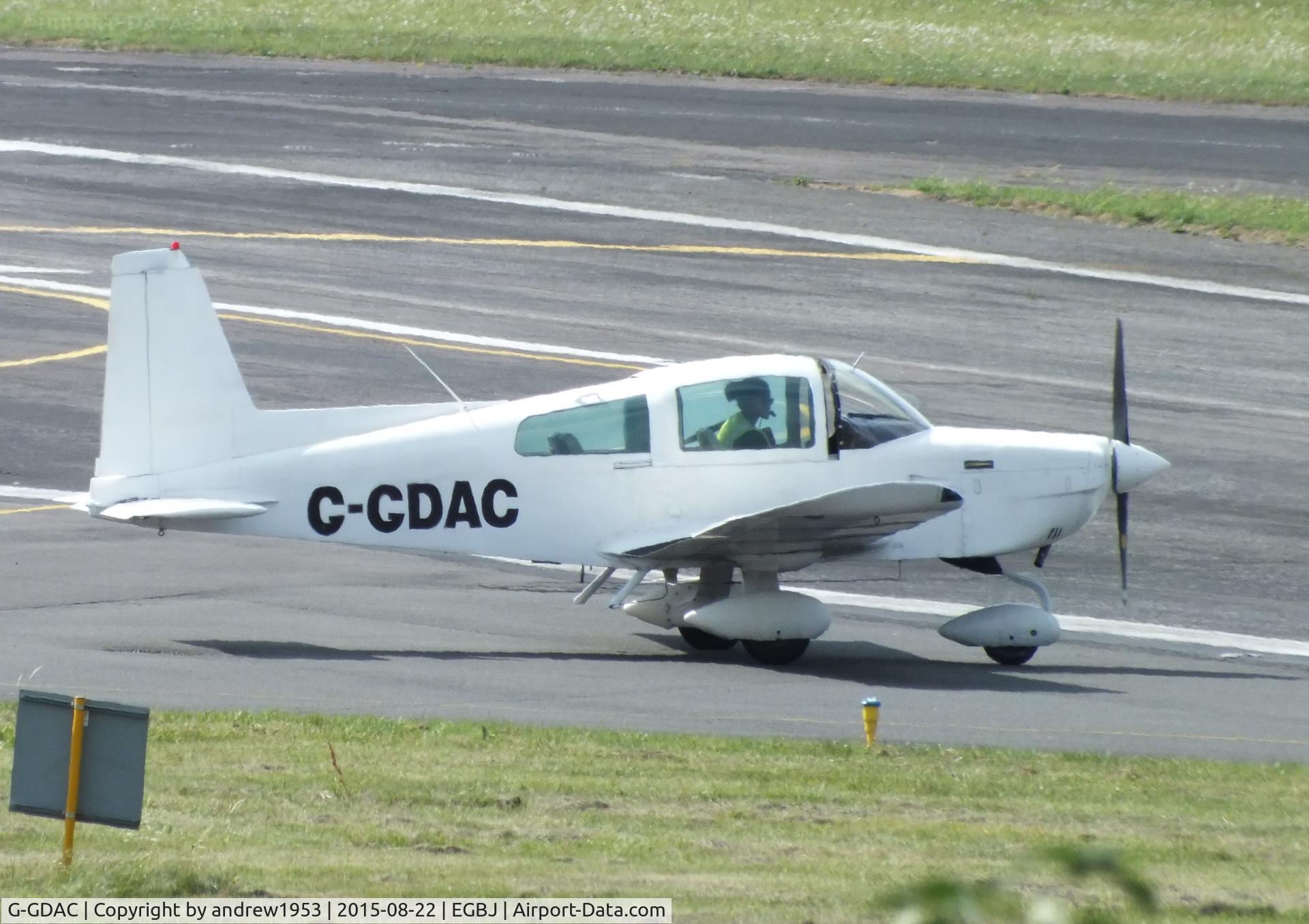 G-GDAC, 1976 Grumman American AA-5A Cheetah C/N AA5A-0347, G-GDAC at Gloucestershire Airport.