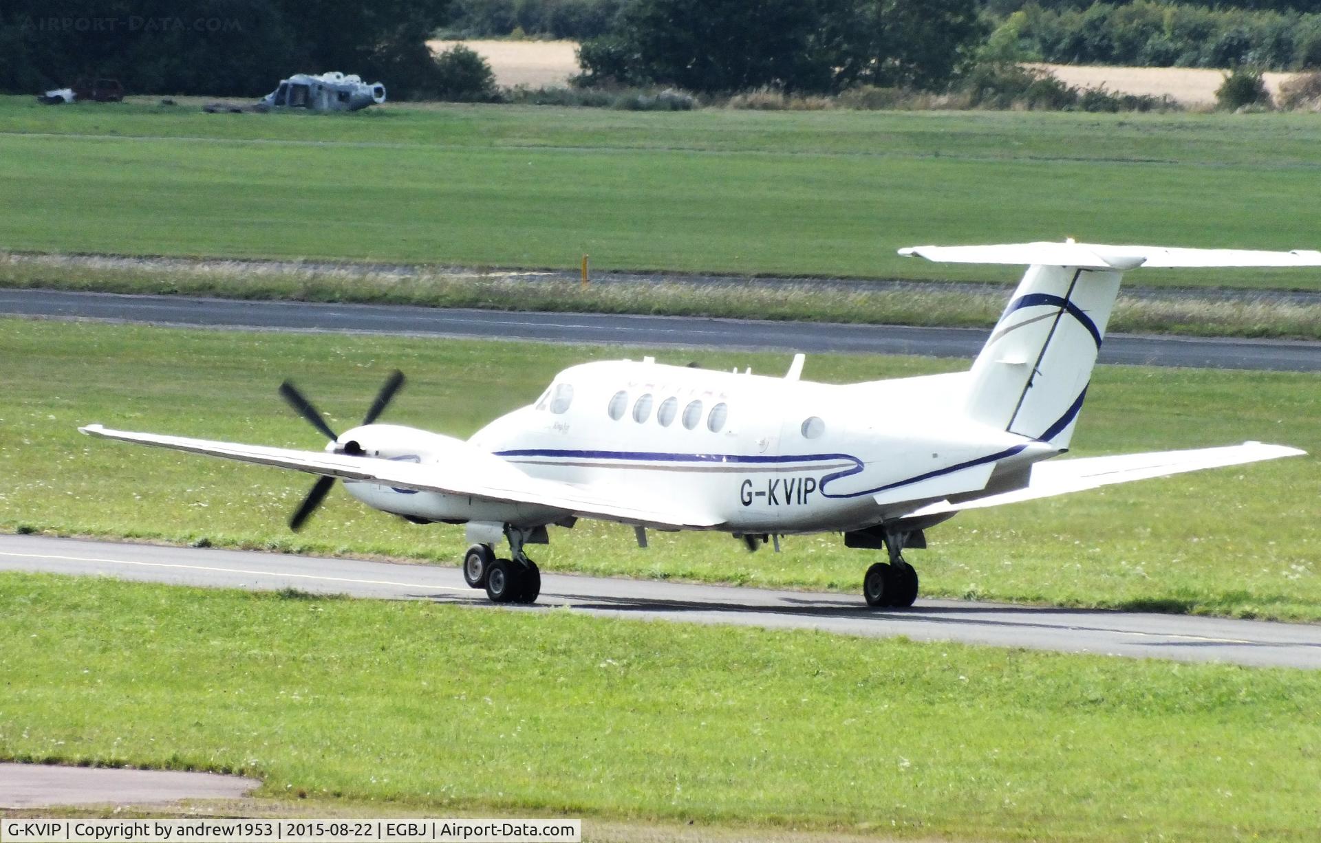 G-KVIP, 1979 Beech 200 Super King Air C/N BB-487, G-KVIP at Gloucestershire Airport.