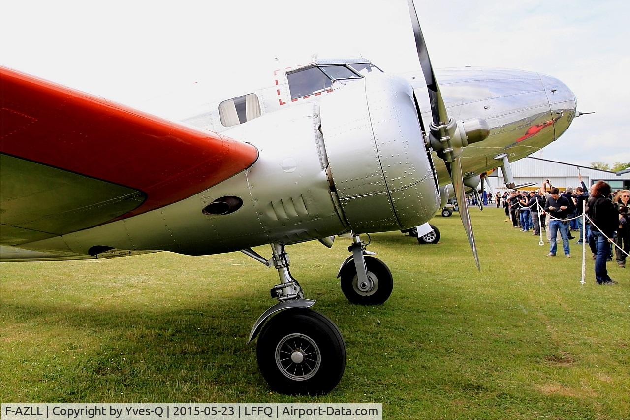 F-AZLL, 1941 Lockheed 12A Electra Junior C/N 1287, Lockheed 12A Electra Junior, Static display, La Ferté-Alais airfield (LFFQ) Airshow 2015
