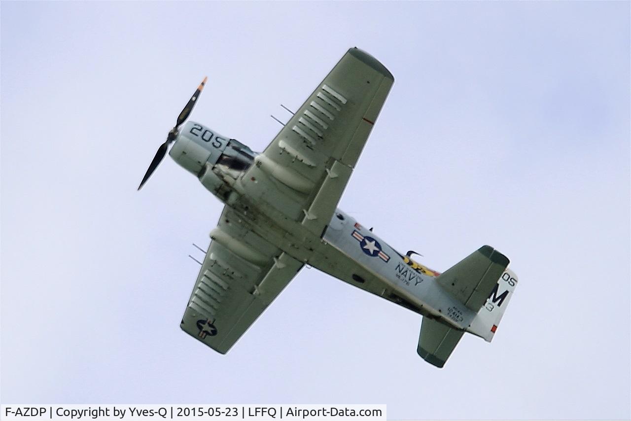 F-AZDP, Douglas AD-4N Skyraider C/N 7449, Douglas AD-4NA Skyraider, On display, La Ferté-Alais airfield (LFFQ) Air show 2015