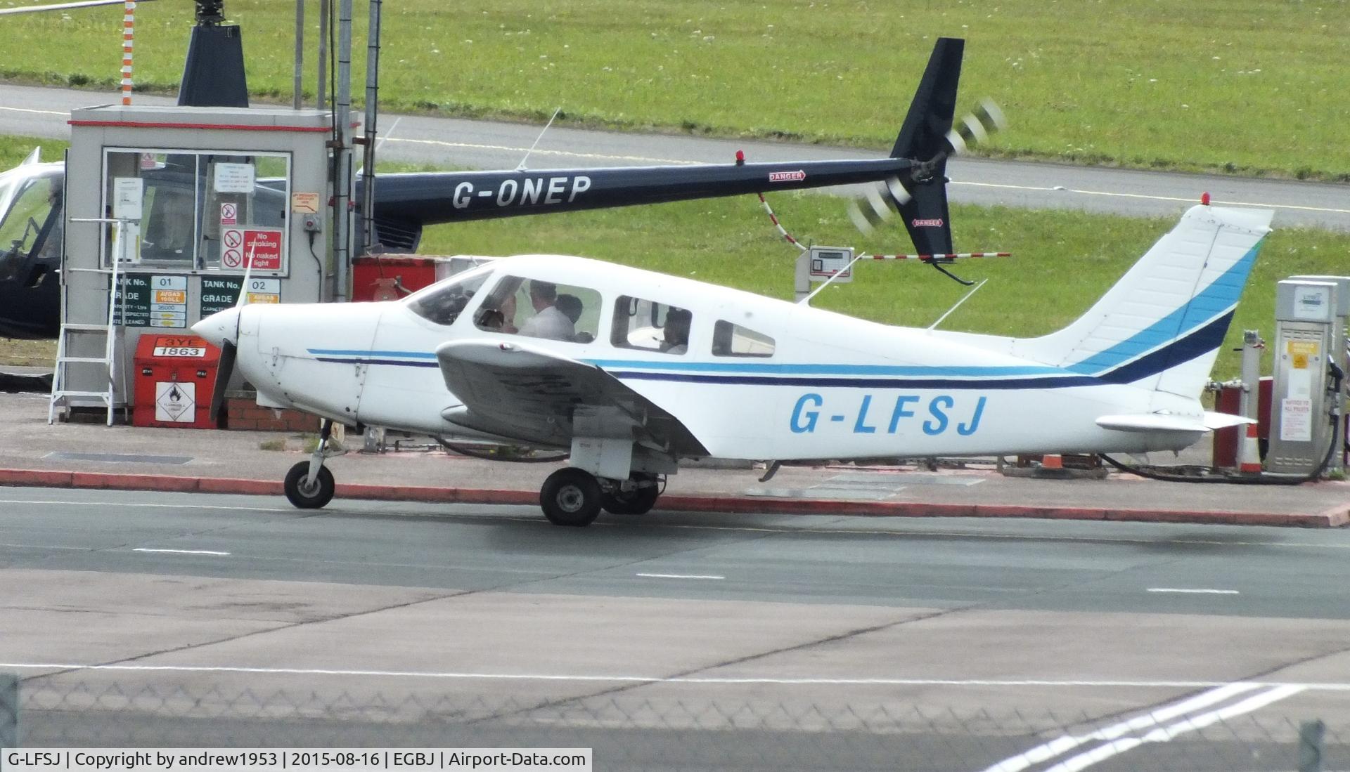 G-LFSJ, 1979 Piper PA-28-161 Cherokee Warrior II C/N 28-7916536, G-LFSJ at Gloucestershire Airport.