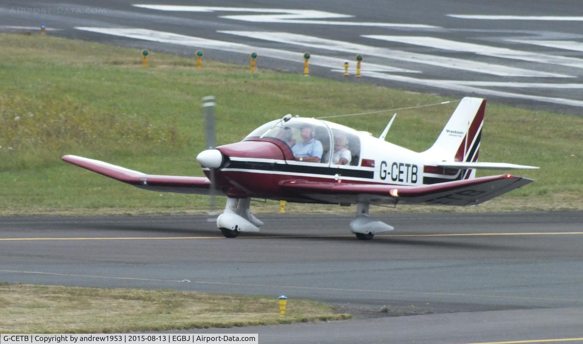 G-CETB, 1979 Robin DR-400-180 Regent Regent C/N 1369, G-CETB at Gloucestershire Airport.