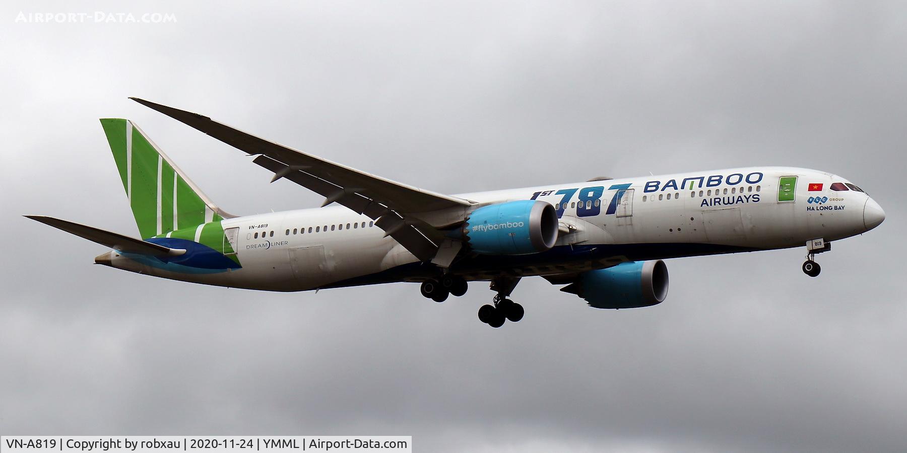 VN-A819, 2019 Boeing 787-9 Dreamliner C/N 62736, Bamboo Airways 