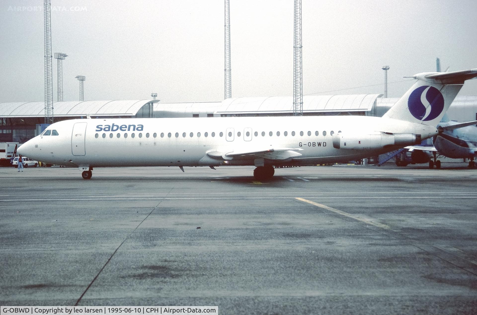 G-OBWD, 1970 BAC 111-518FG One-Eleven C/N BAC.203, Copenhagen 10.6.1995