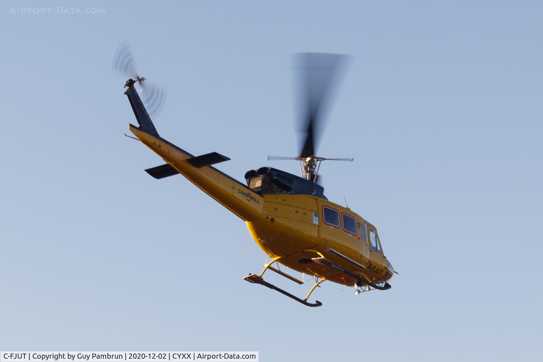 C-FJUT, 1976 Bell 212 C/N 30808, Landing