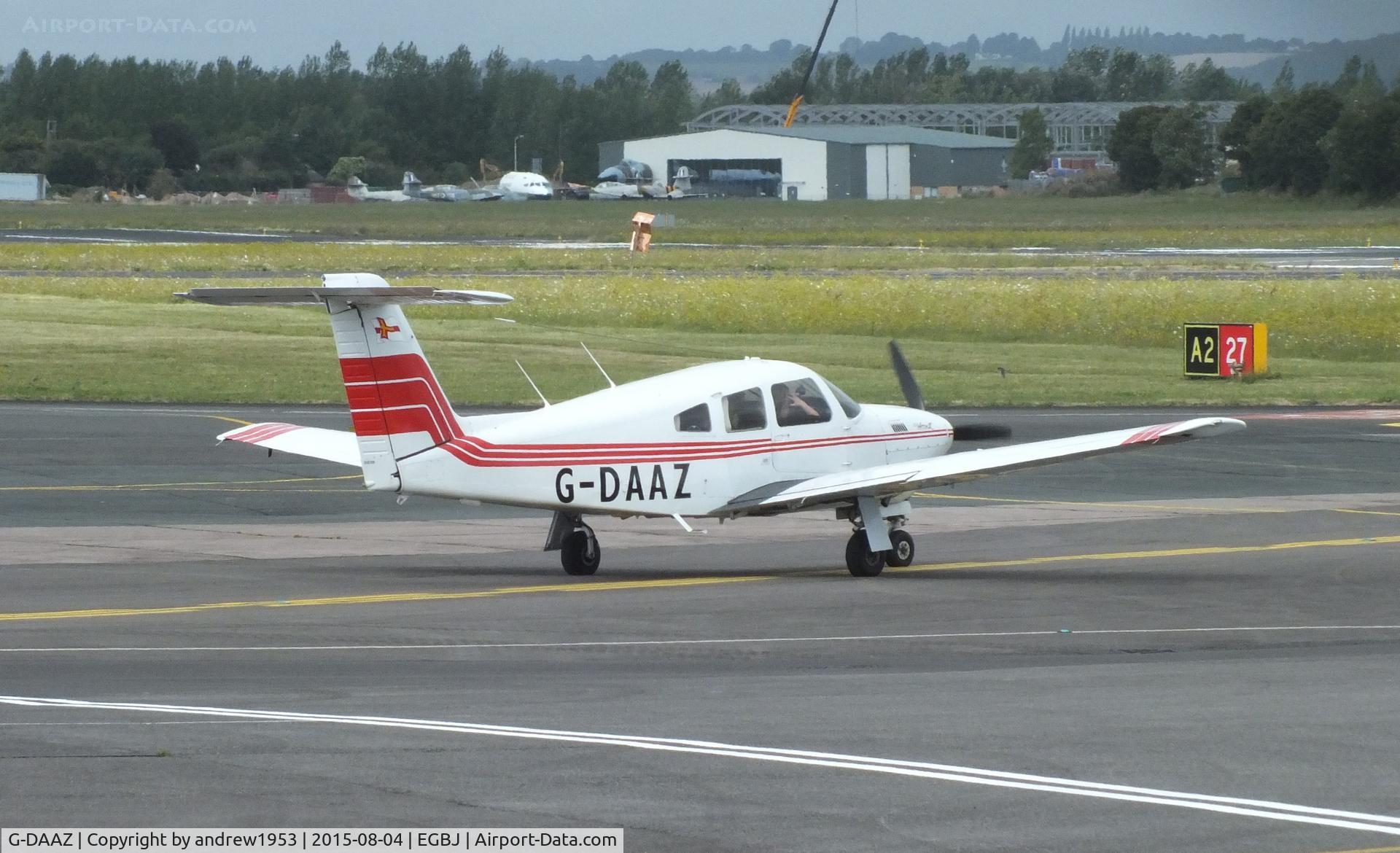 G-DAAZ, 1979 Piper PA-28RT-201T Turbo Arrow IV C/N 28R-7931247, G-DAAZ at Gloucestershire Airport.