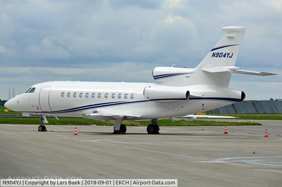 N904YJ, 2007 Dassault Falcon 900EX C/N 187, Parked in the south area