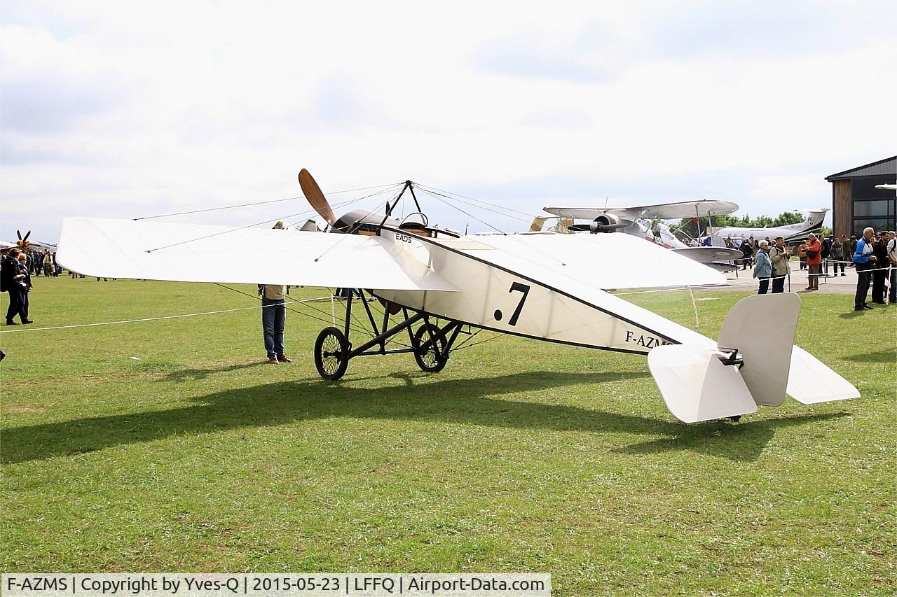 F-AZMS, Morane-Saulnier Type H13 Replica C/N SAMS 22.01, Morane-Saulnier Type H13, Static display, La Ferté-Alais airfield (LFFQ) Air show 2015