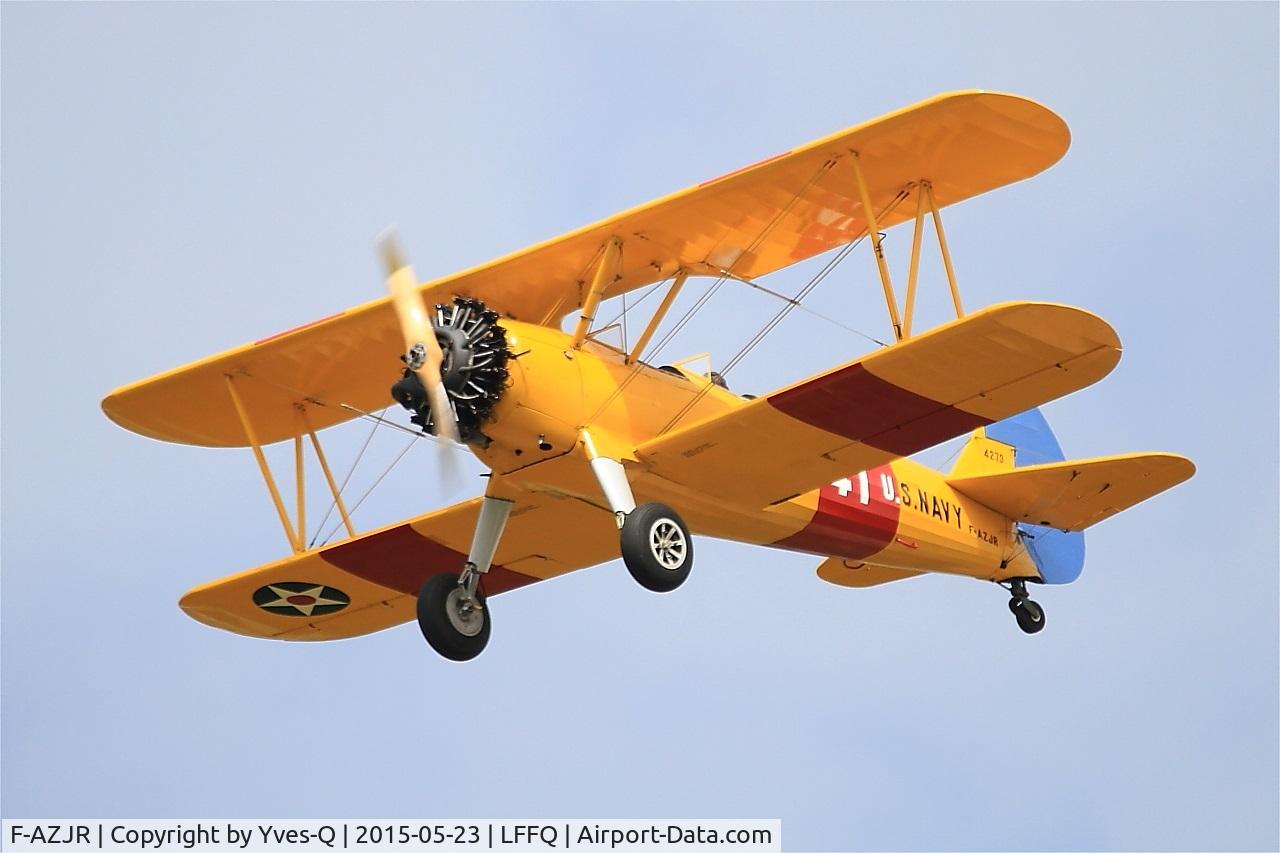 F-AZJR, 1942 Boeing-Stearman PT-13D (E75) C/N 75-5656, Boeing PT-13D Kaydet (E75), On display, La Ferté-Alais Airfield (LFFQ) Air show 2015