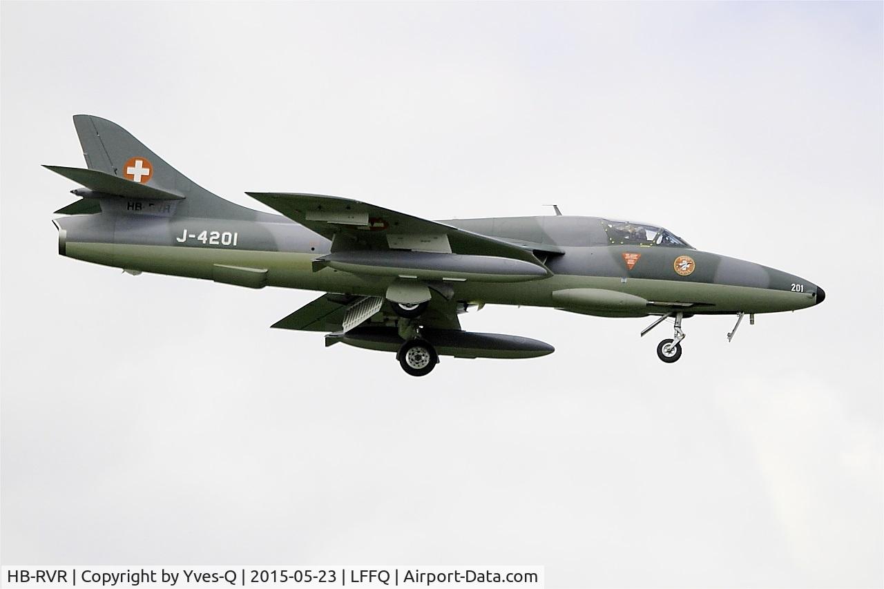 HB-RVR, 1955 Hawker Hunter T.68 C/N 41H-670806, Hawker Hunter T.68, On display, La Ferté-Alais airfield (LFFQ) Airshow 2015