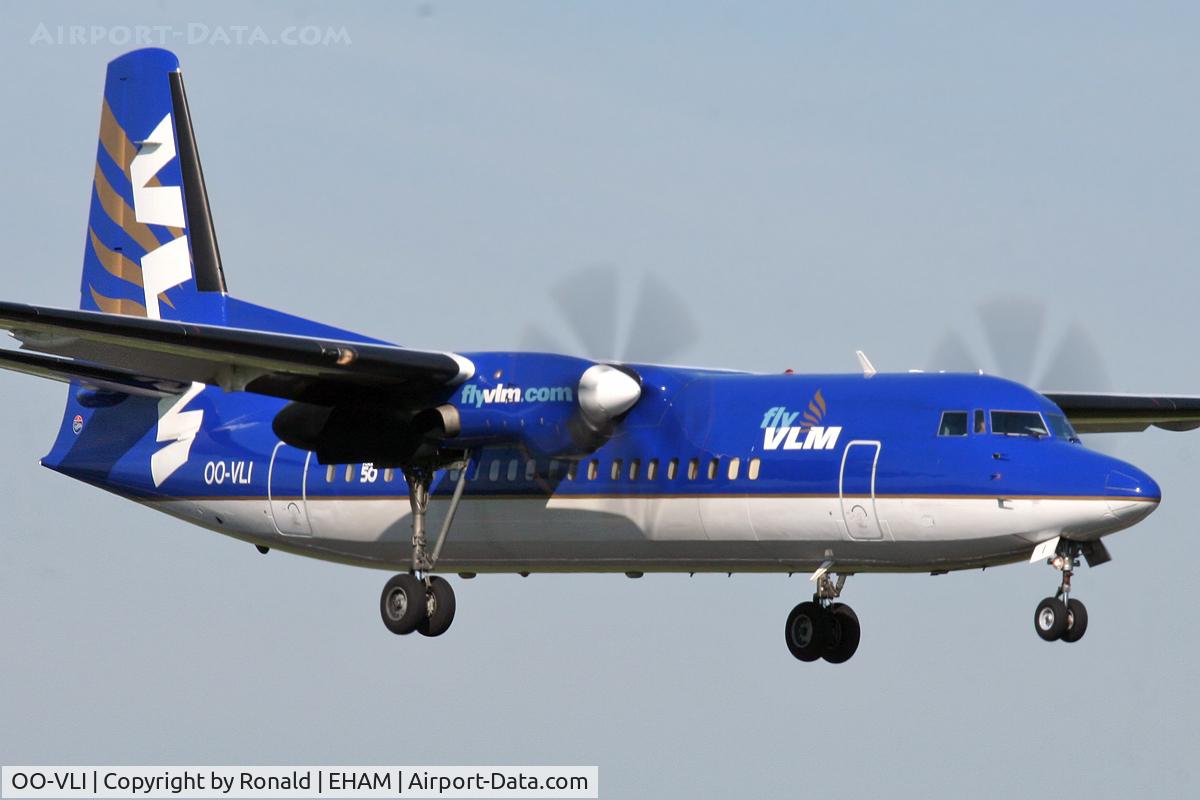 OO-VLI, 1991 Fokker 50 C/N 20226, at spl