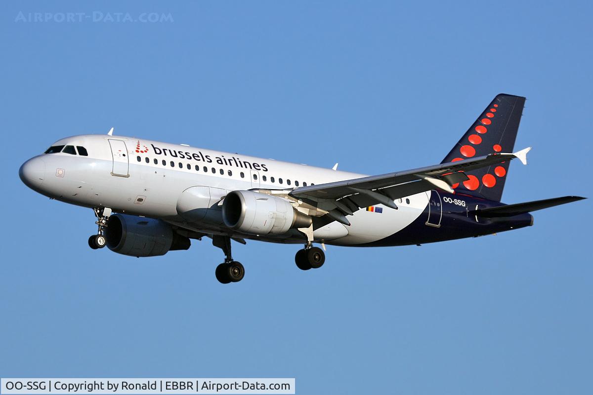 OO-SSG, 2000 Airbus A319-112 C/N 1160, at bru