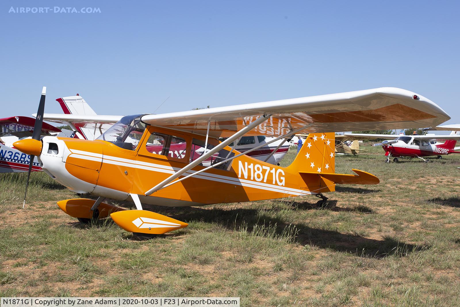 N1871G, 1968 Champion 7KCAB C/N 107, 2020 Ranger Antique Airfield Fly-In, Ranger, TX