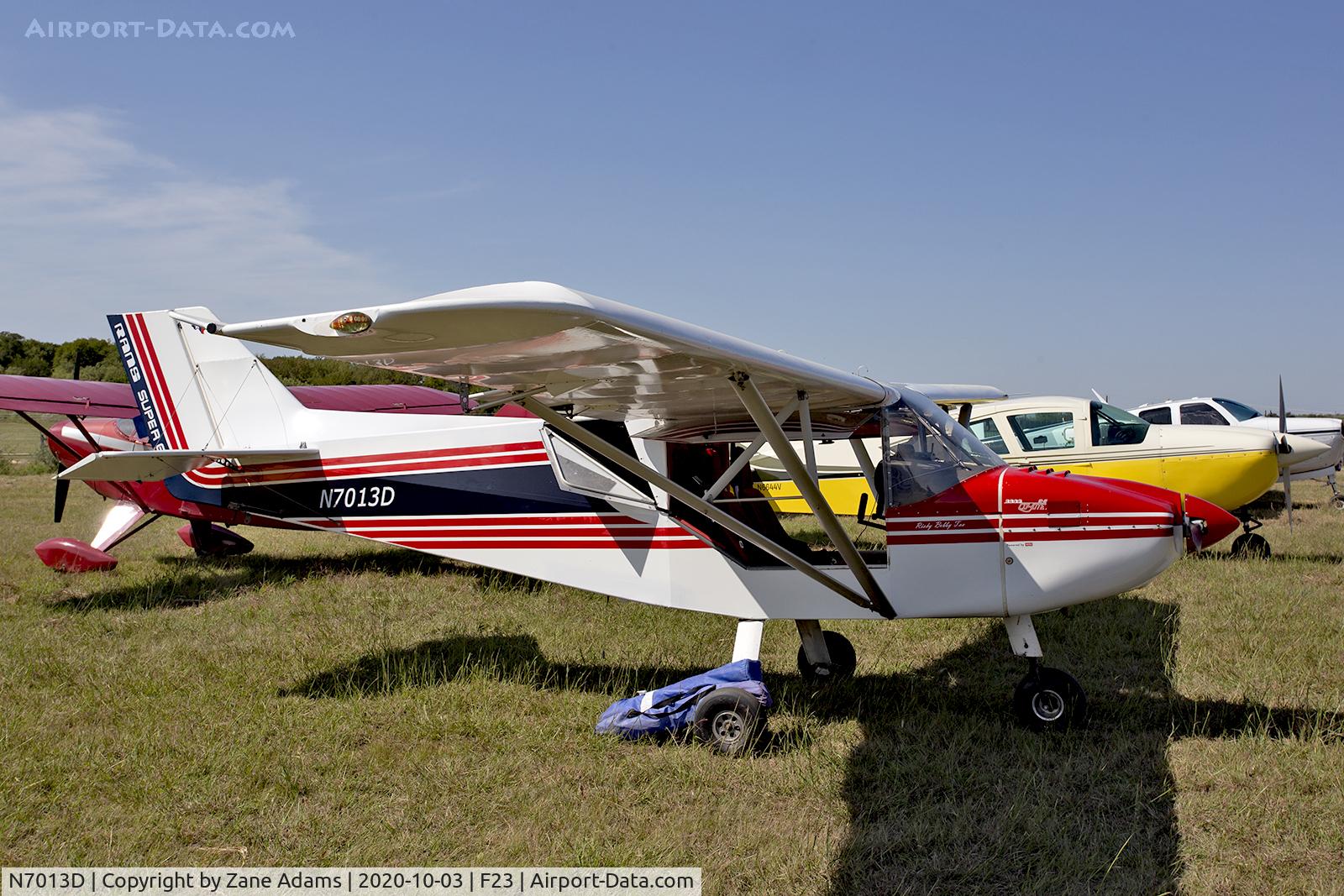 N7013D, 1993 Rans S-6ES Coyote II C/N 193428, 2020 Ranger Antique Airfield Fly-In, Ranger, TX